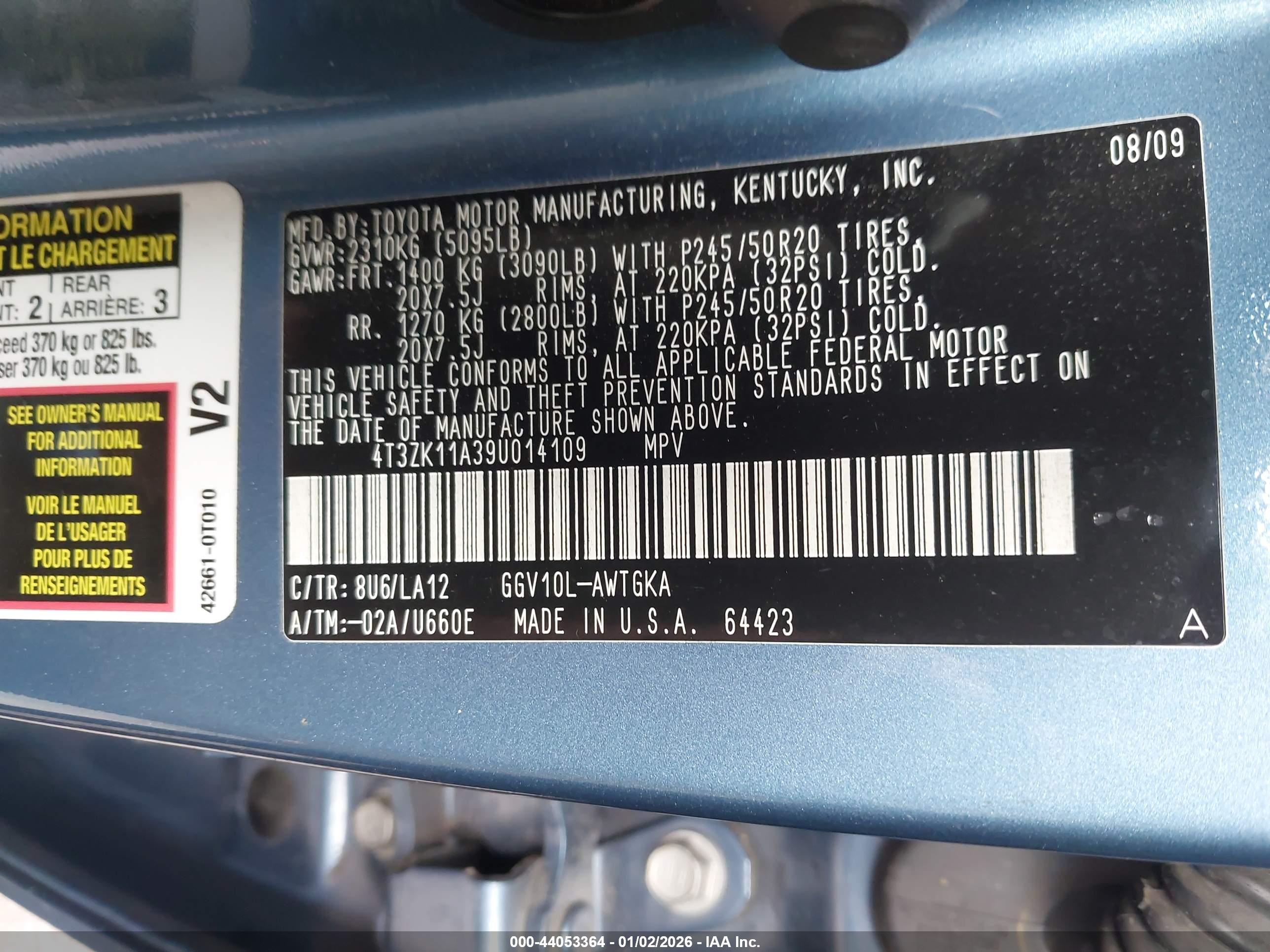 TOYOTA VENZA image 9