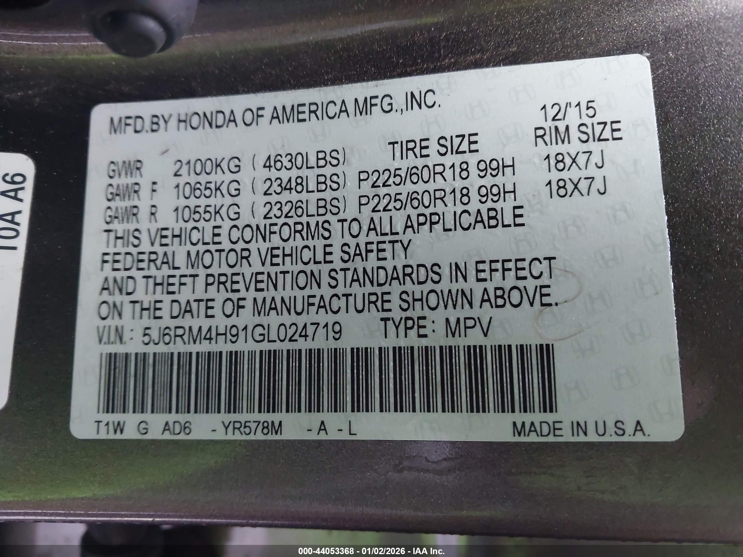 HONDA CR-V image 9