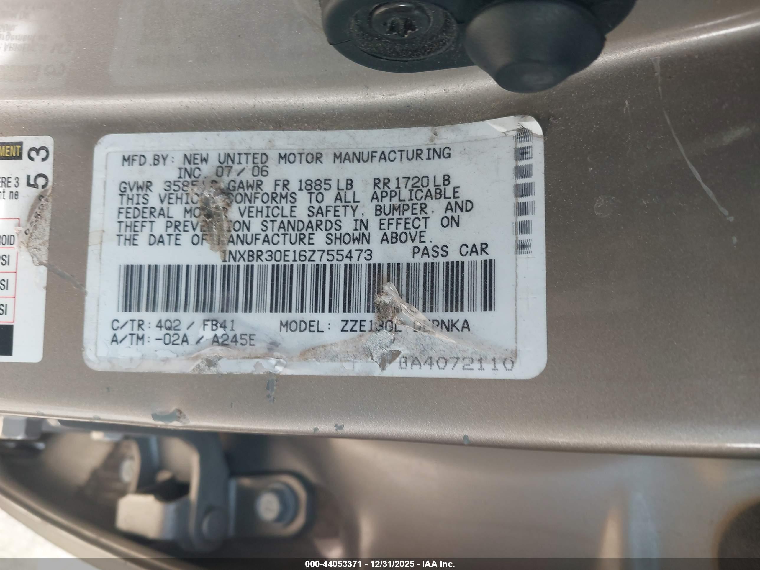 TOYOTA COROLLA image 9