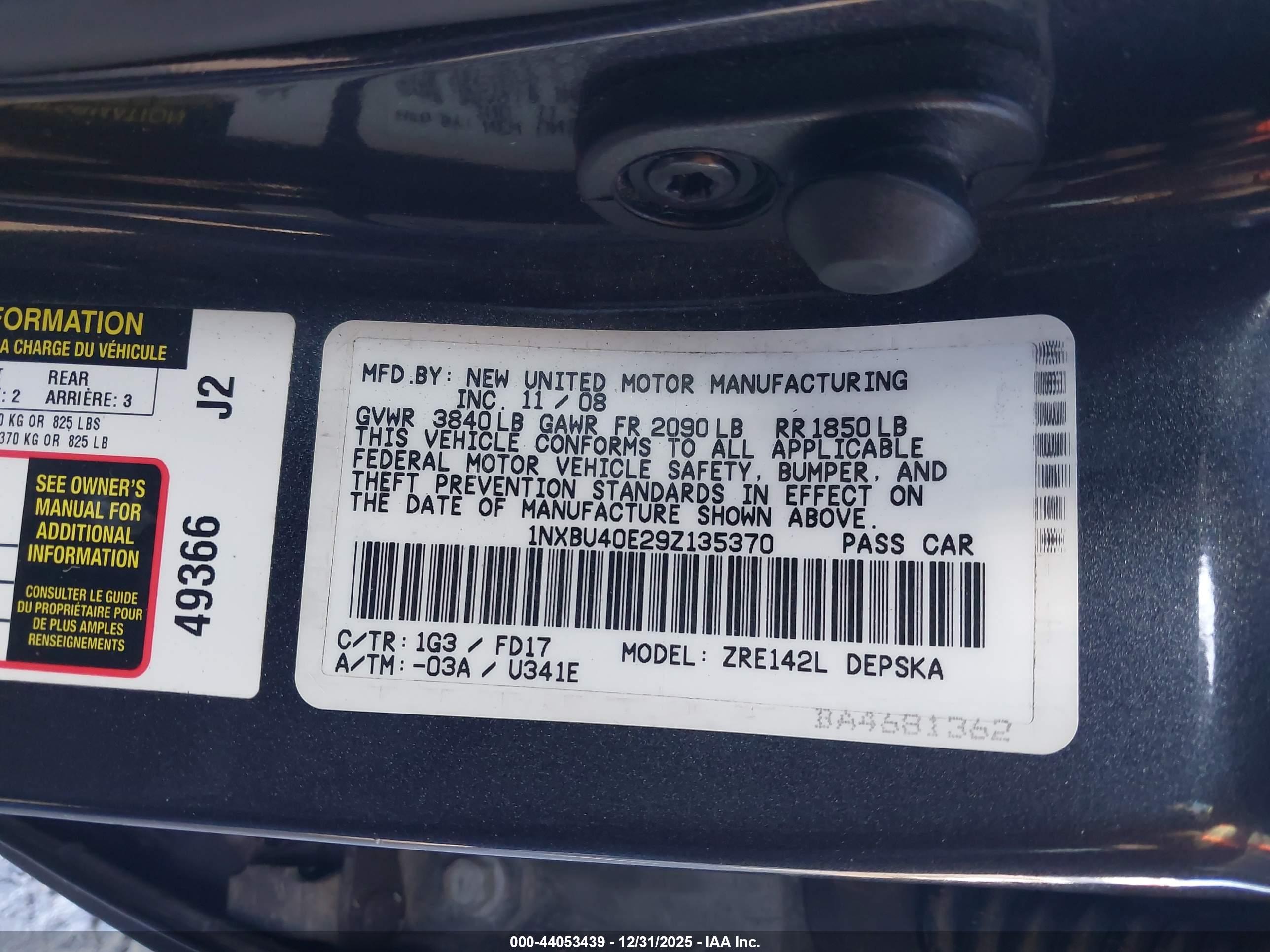 TOYOTA COROLLA image 9