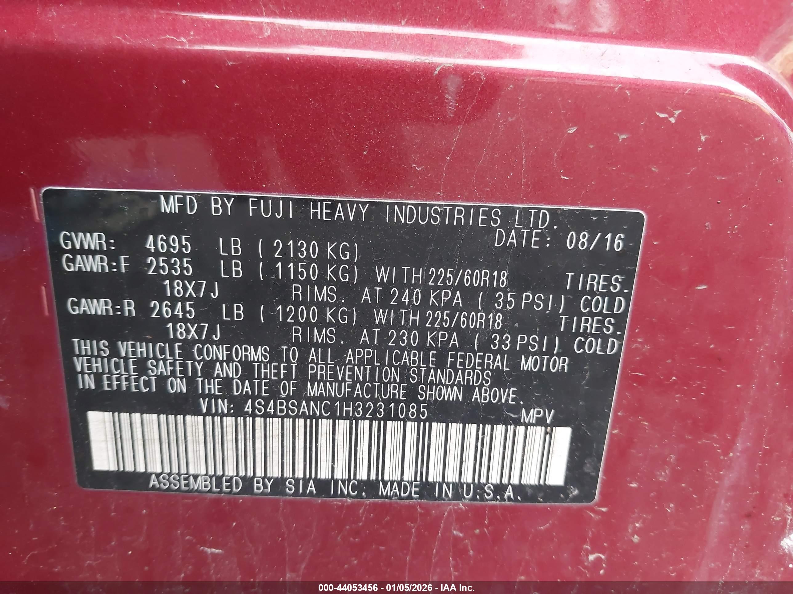 SUBARU OUTBACK image 9