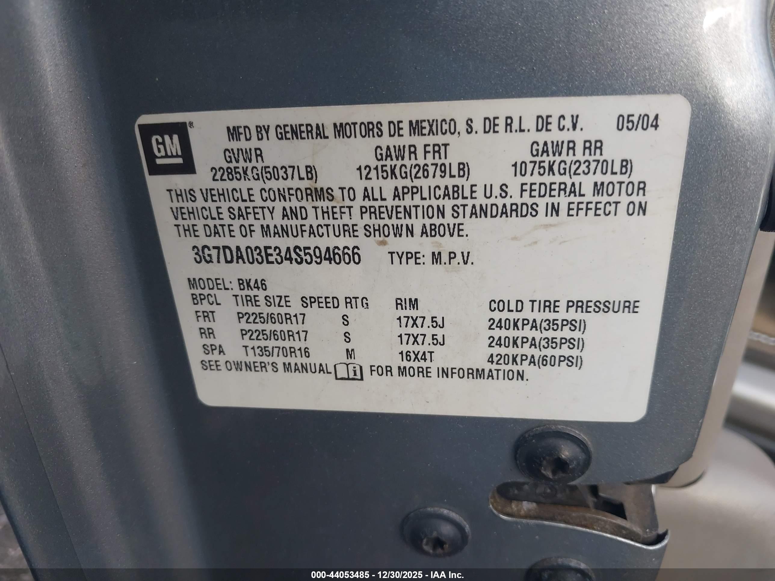 PONTIAC AZTEK image 9