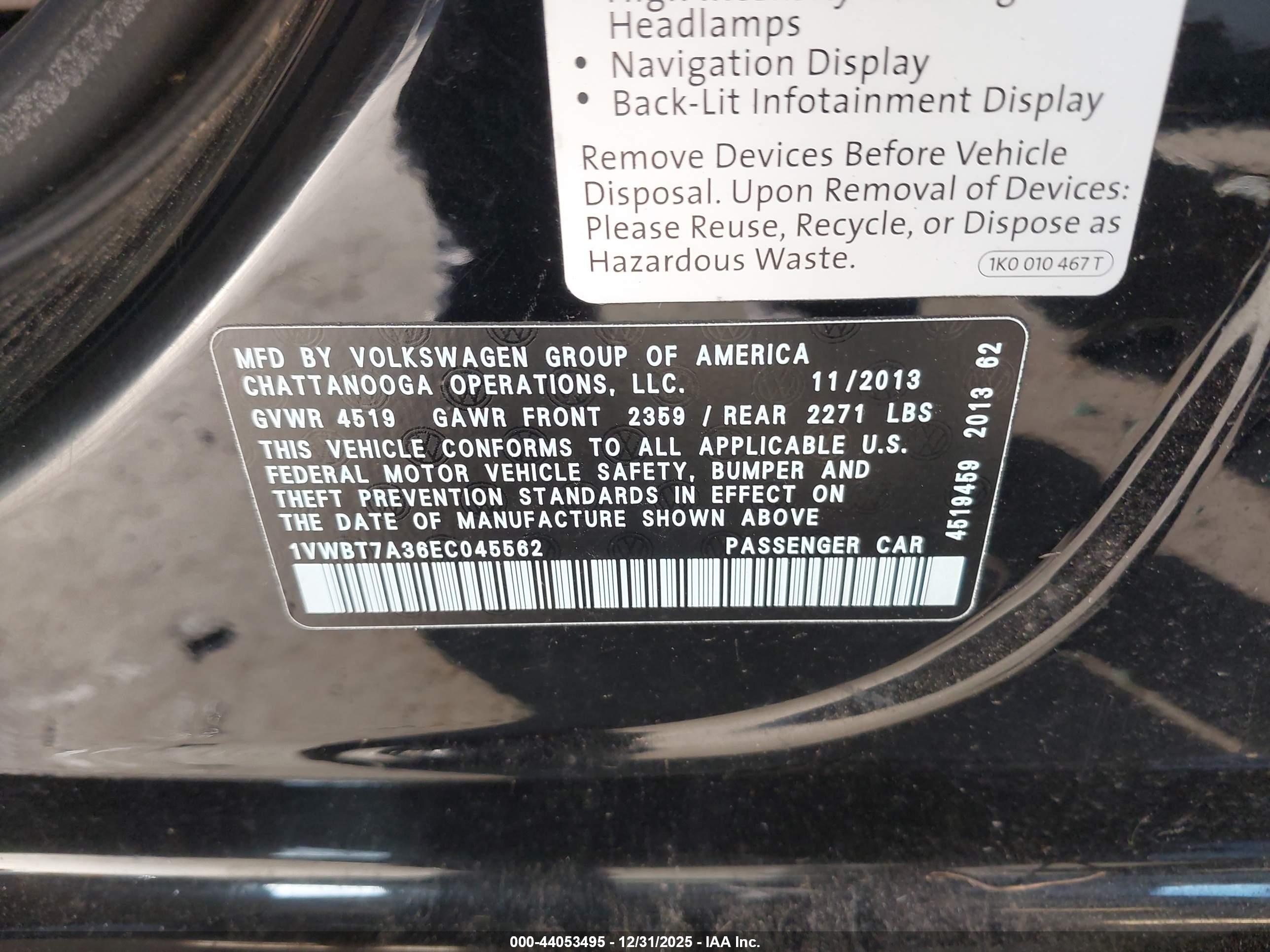 VOLKSWAGEN PASSAT image 9