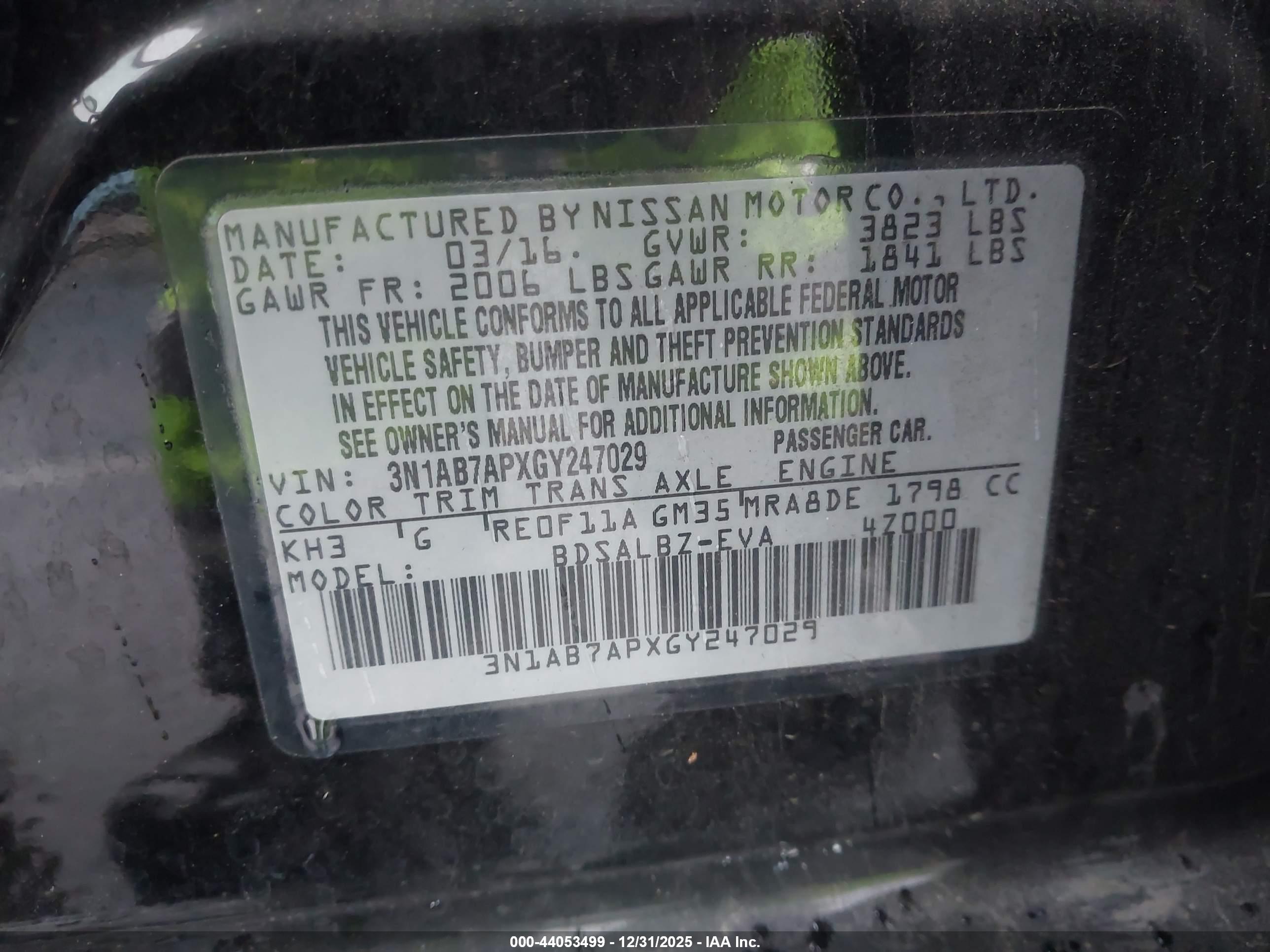 NISSAN SENTRA image 9