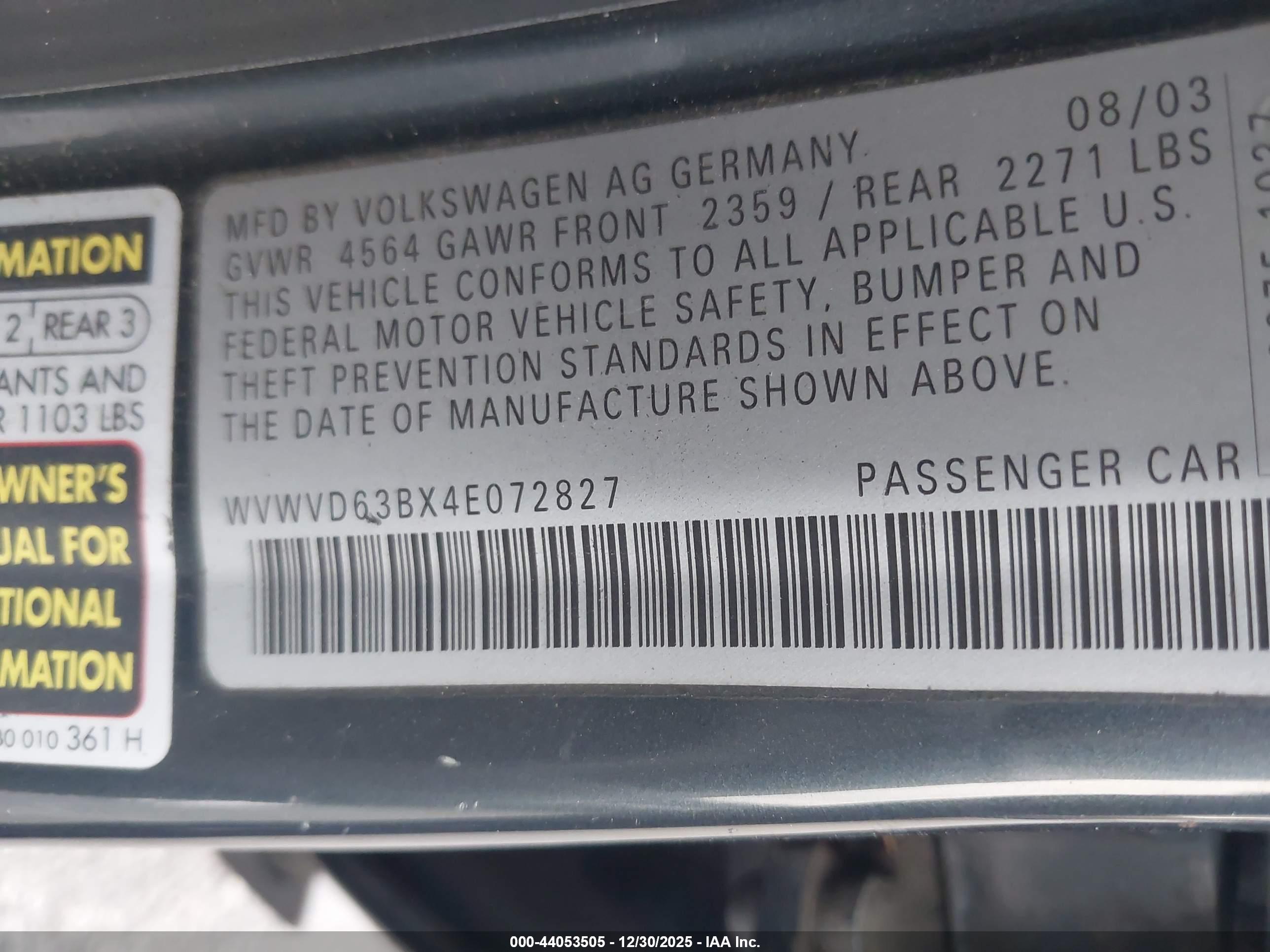 VOLKSWAGEN PASSAT image 9
