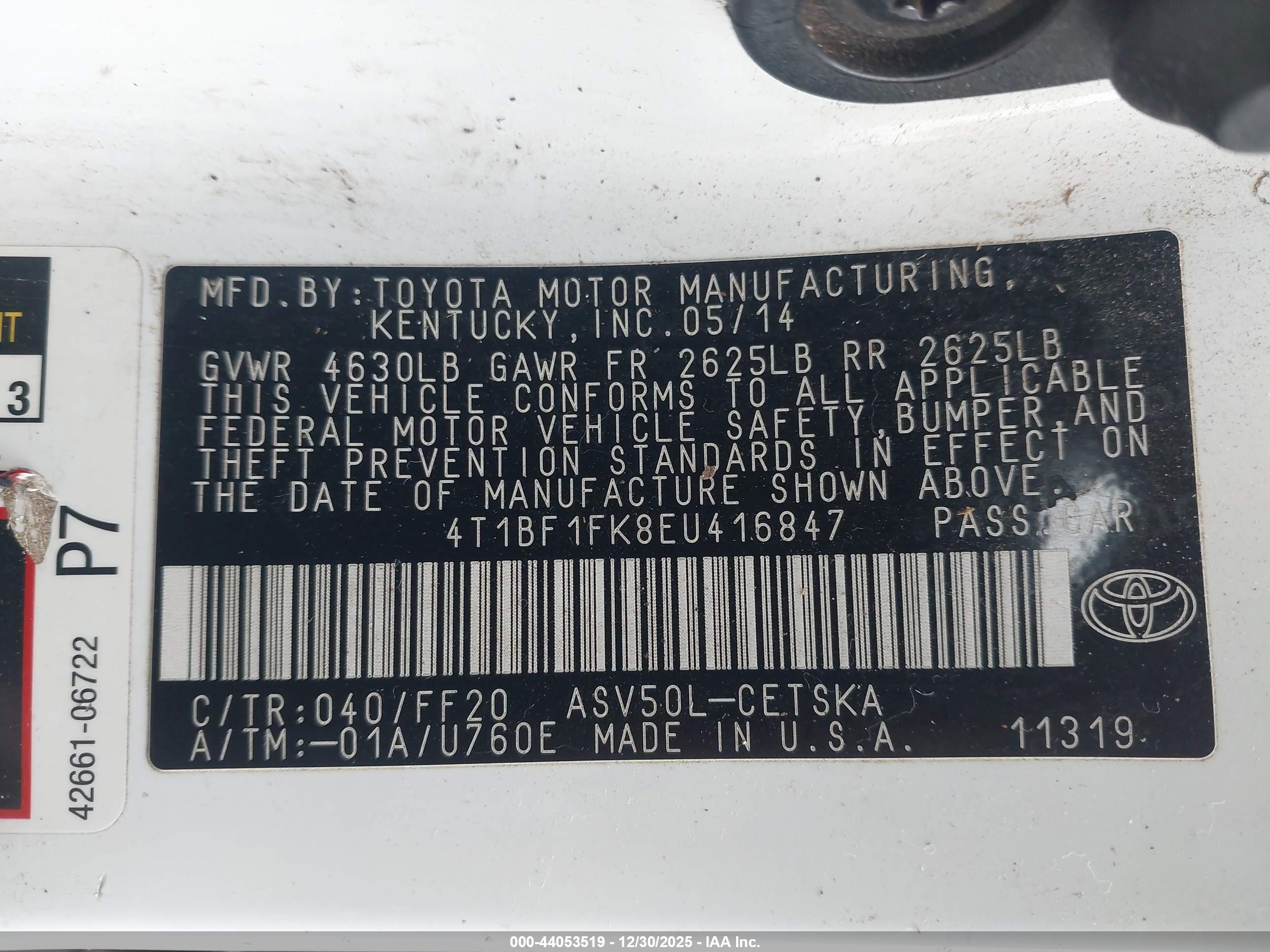 TOYOTA CAMRY image 9