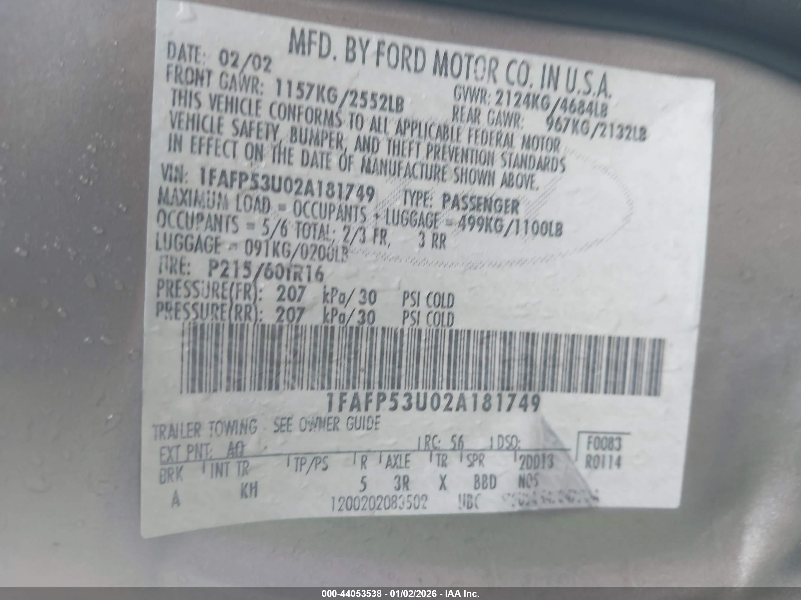 FORD TAURUS image 9
