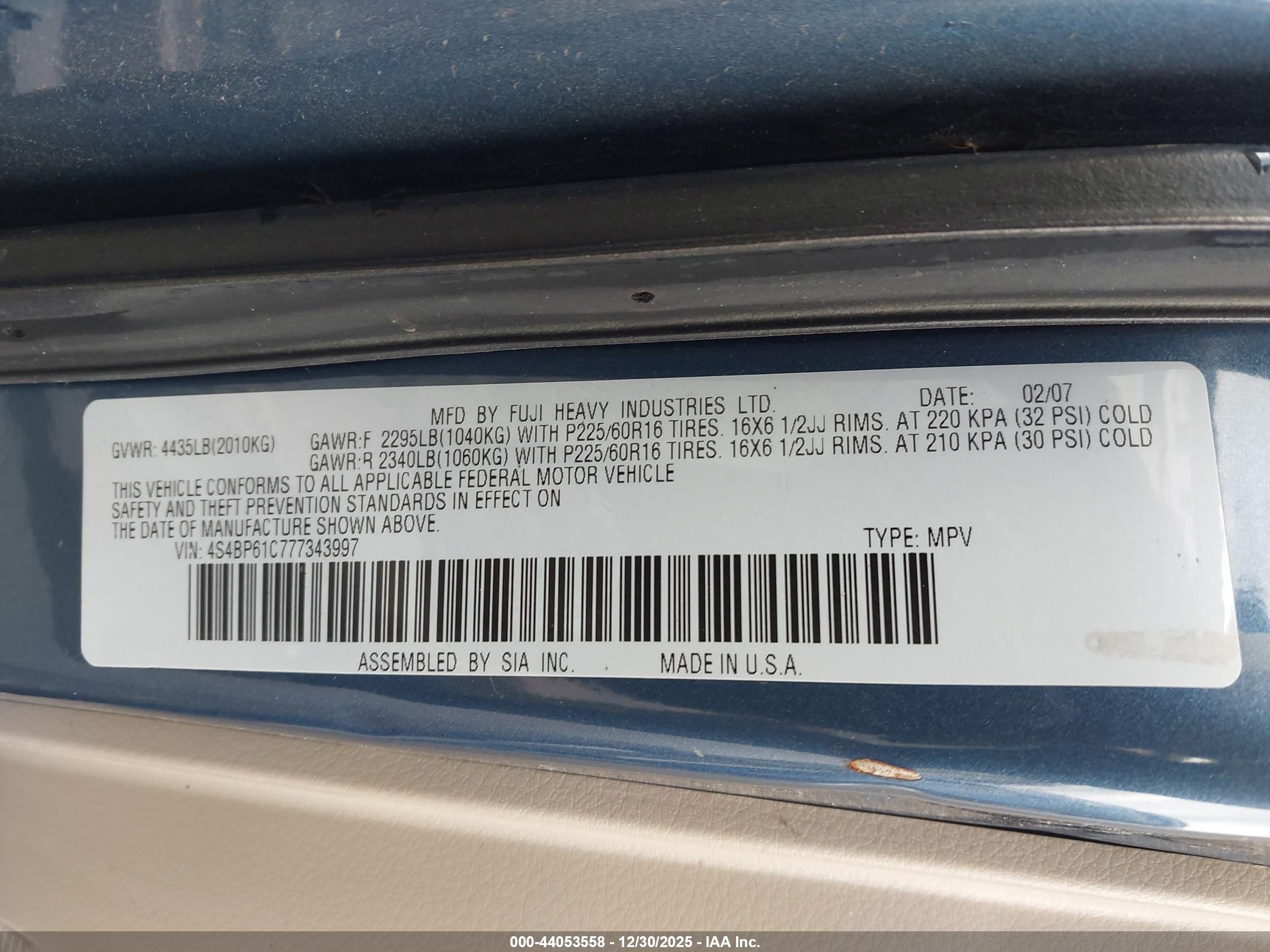 SUBARU OUTBACK image 9