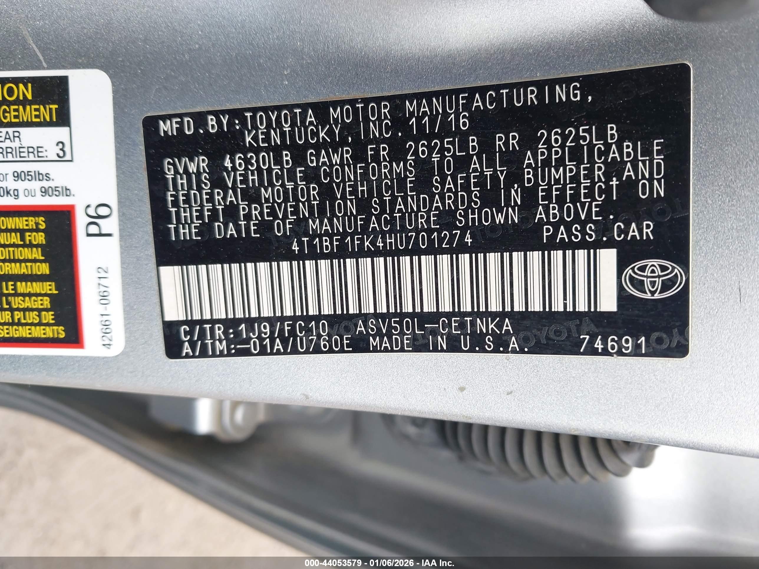 TOYOTA CAMRY image 9