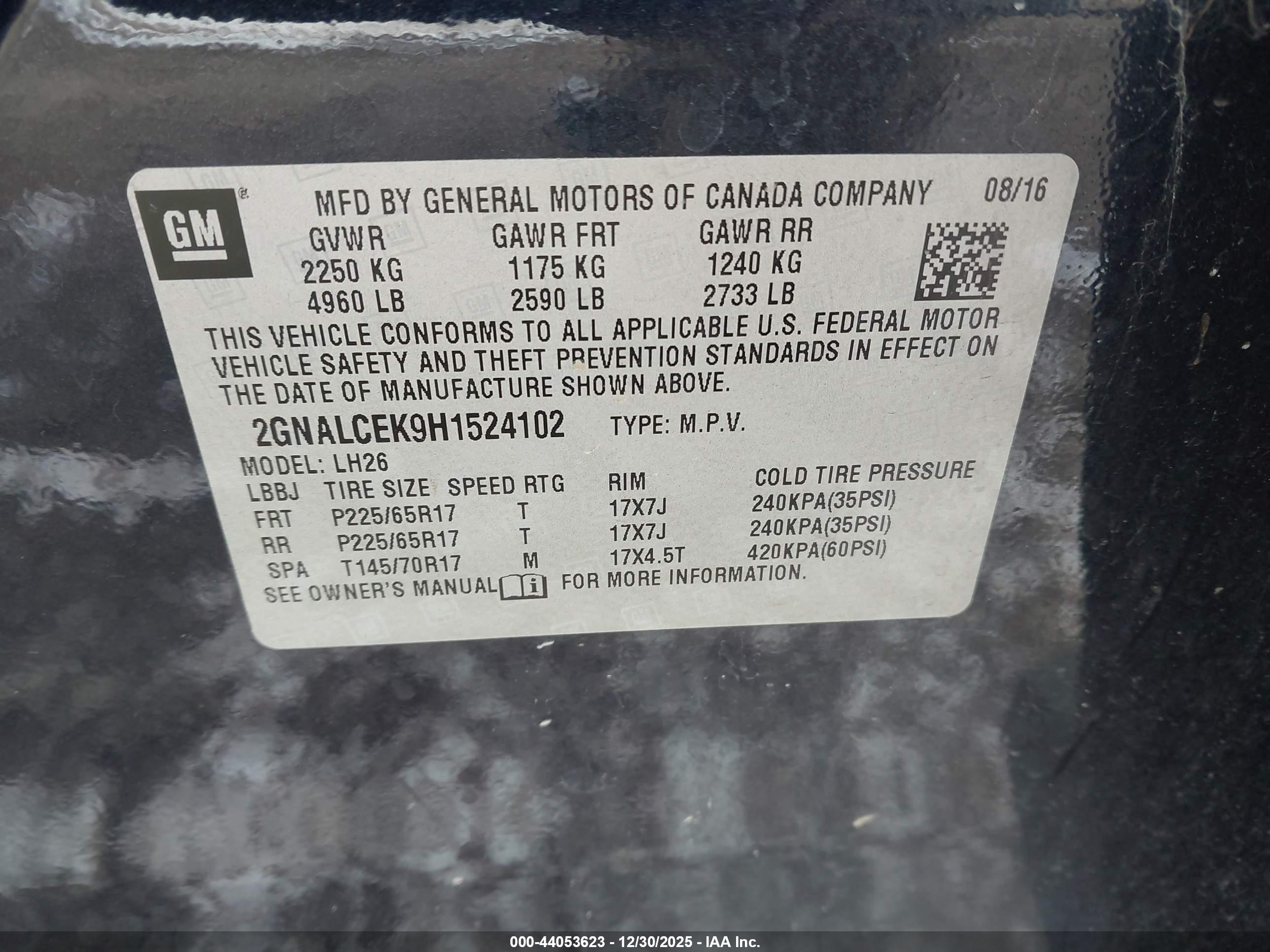 CHEVROLET EQUINOX image 9