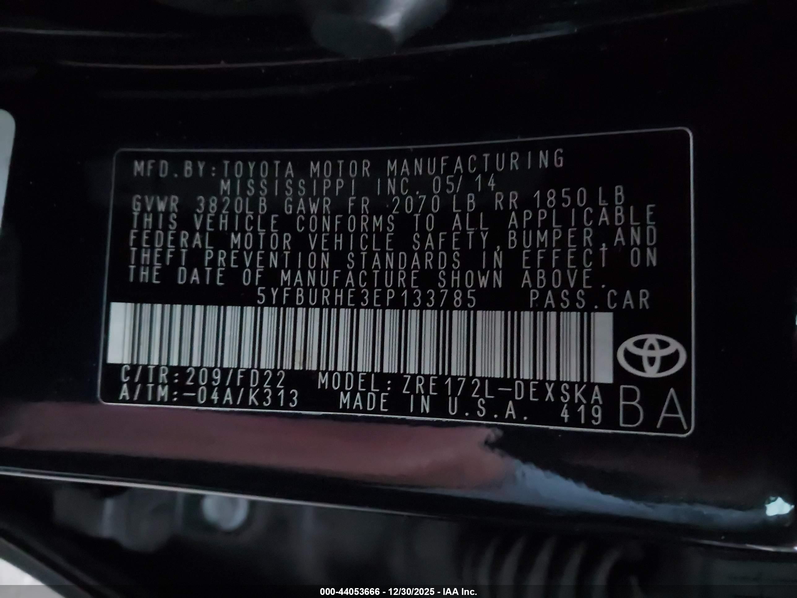 TOYOTA COROLLA image 9