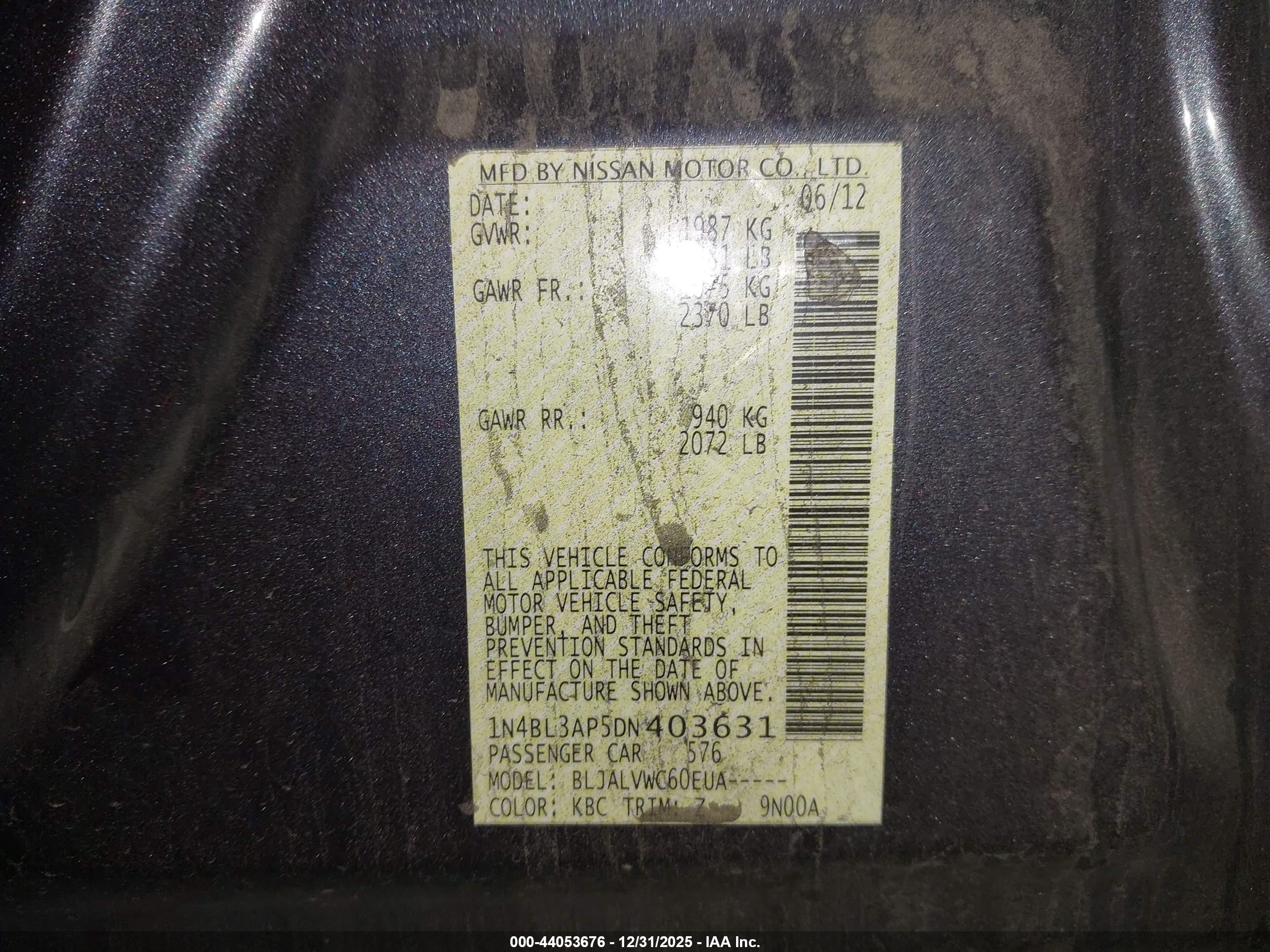NISSAN ALTIMA image 9