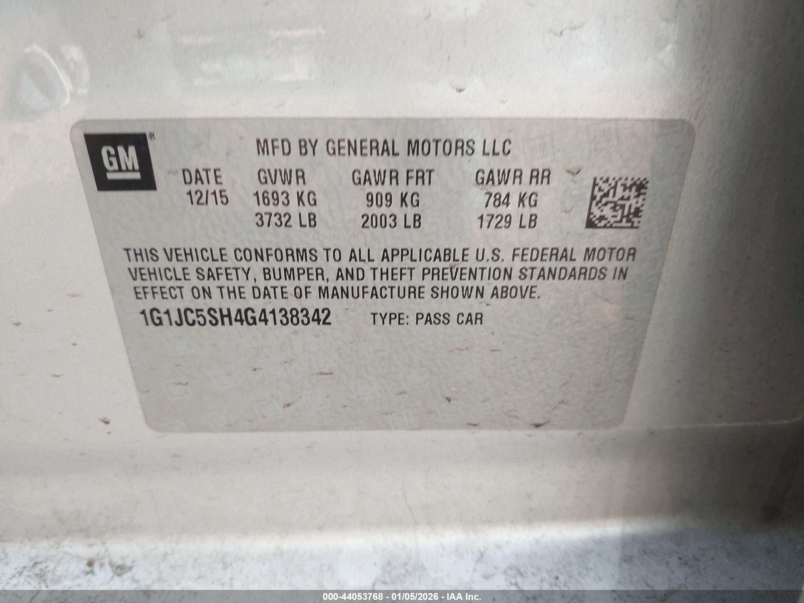 CHEVROLET SONIC image 9