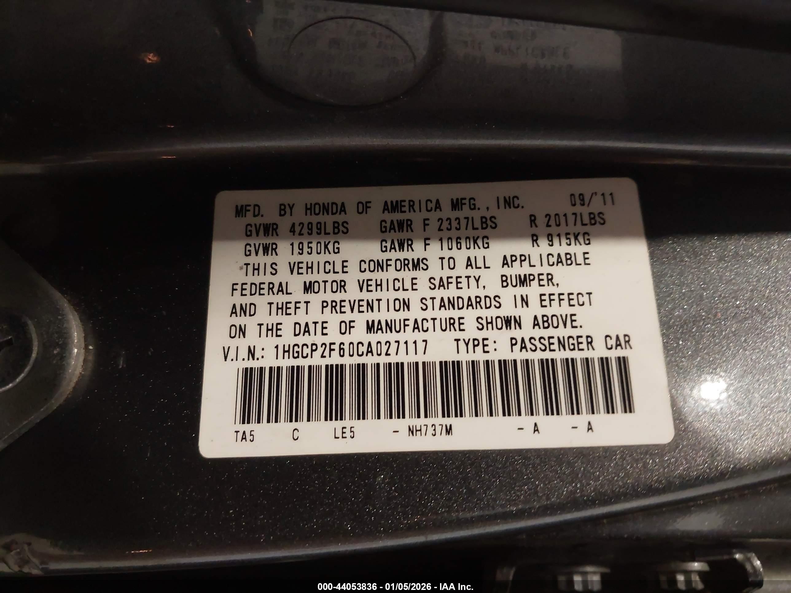 HONDA ACCORD image 9