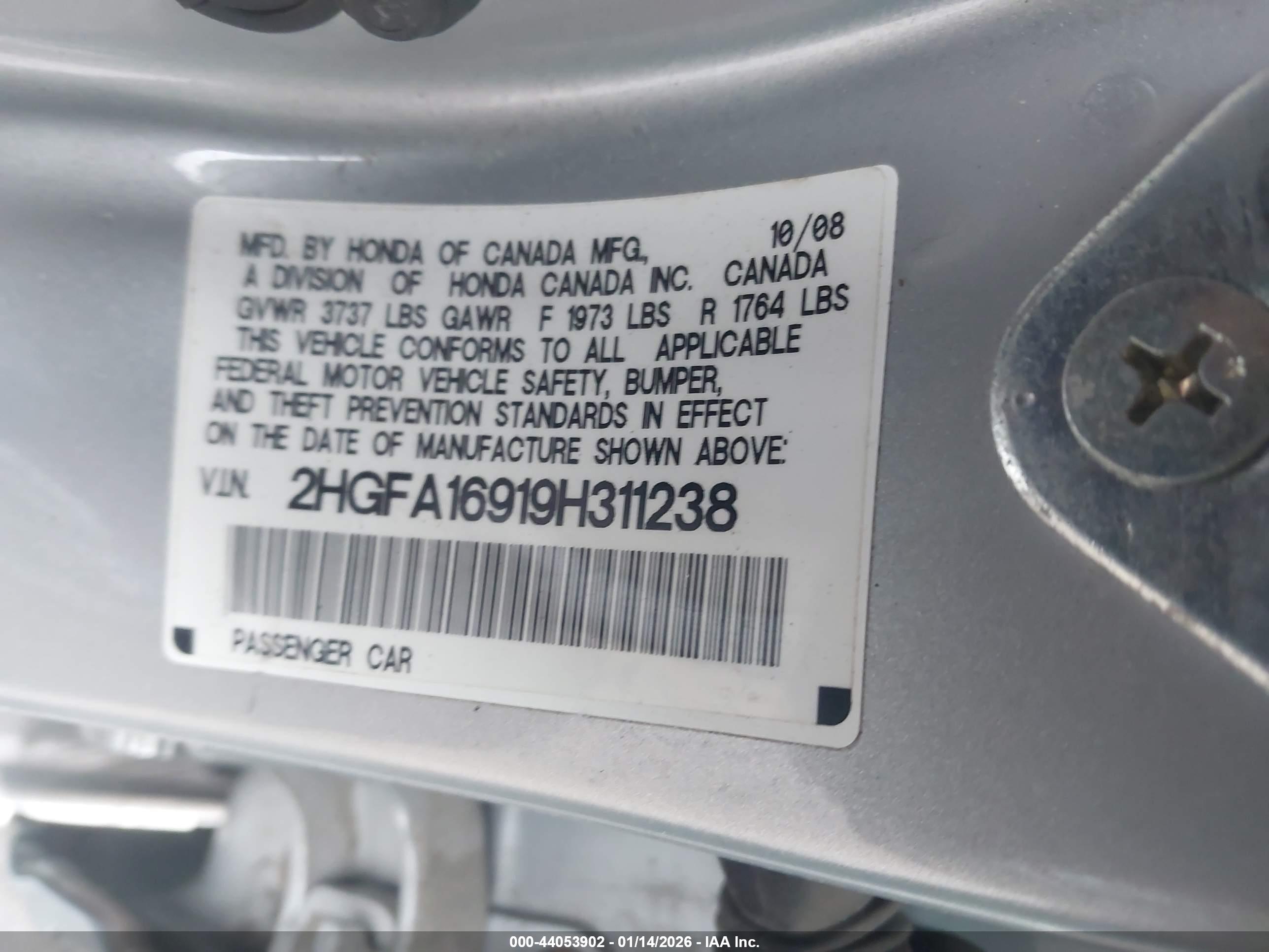 HONDA CIVIC image 9