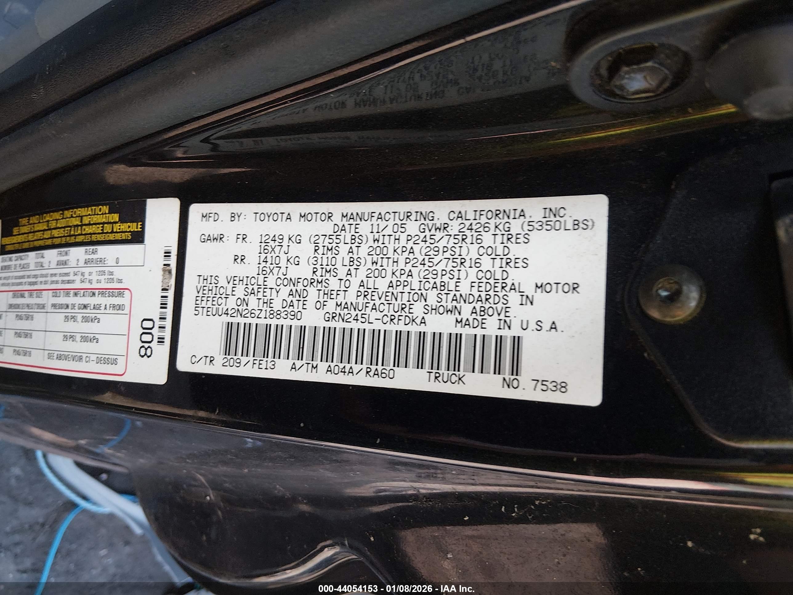TOYOTA TACOMA image 9