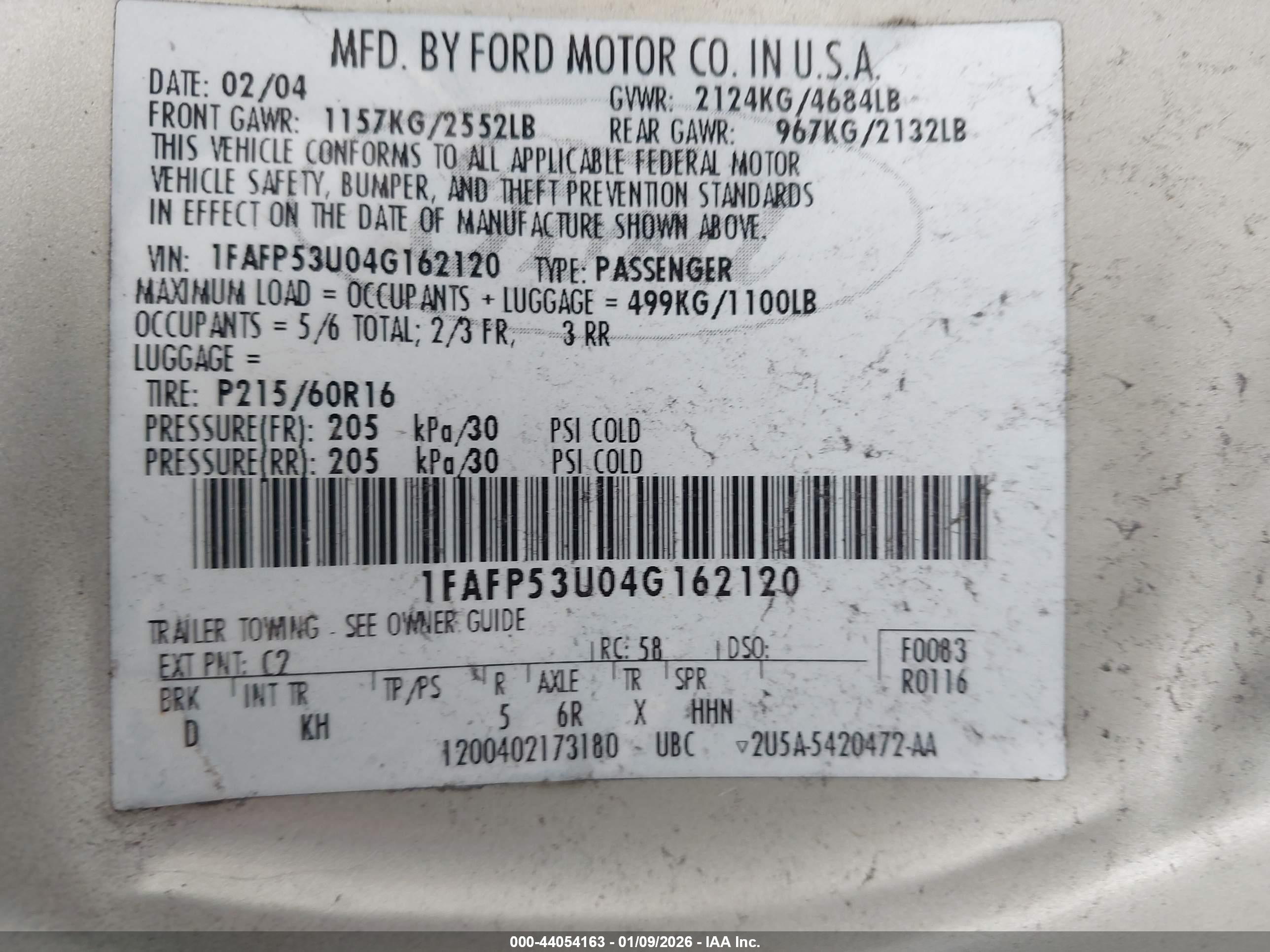 FORD TAURUS image 9