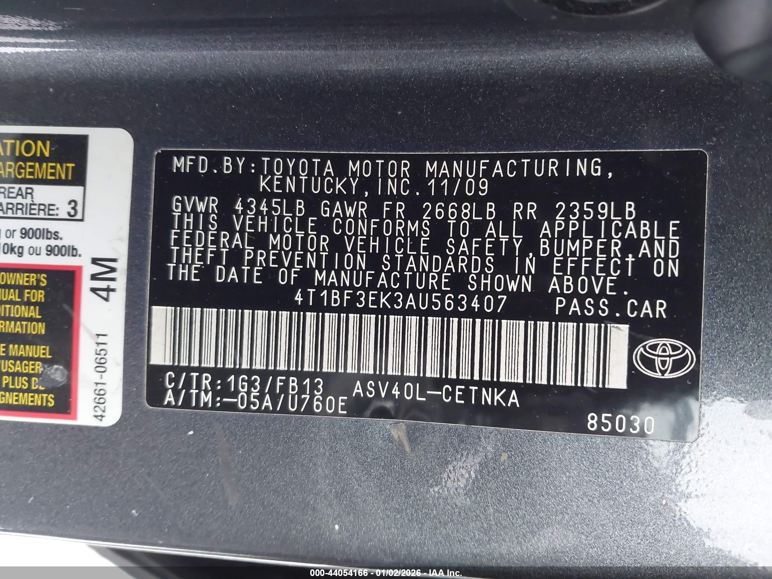 TOYOTA CAMRY image 9