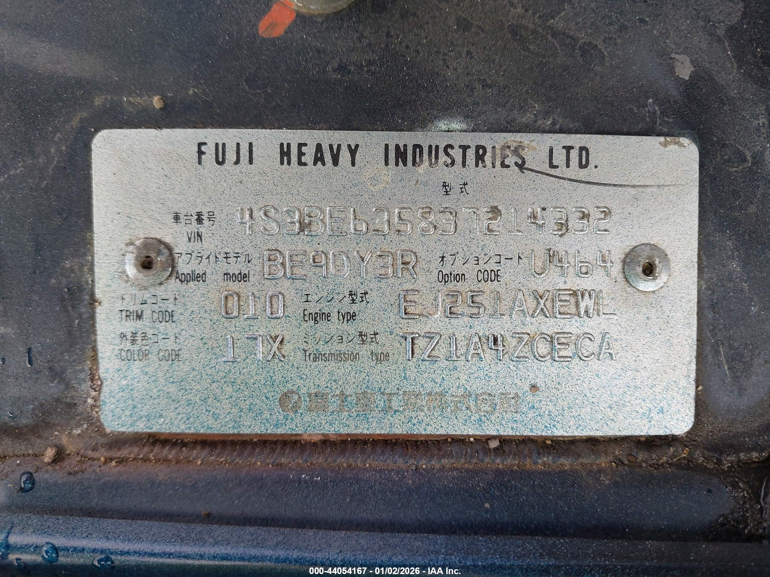 SUBARU LEGACY image 9