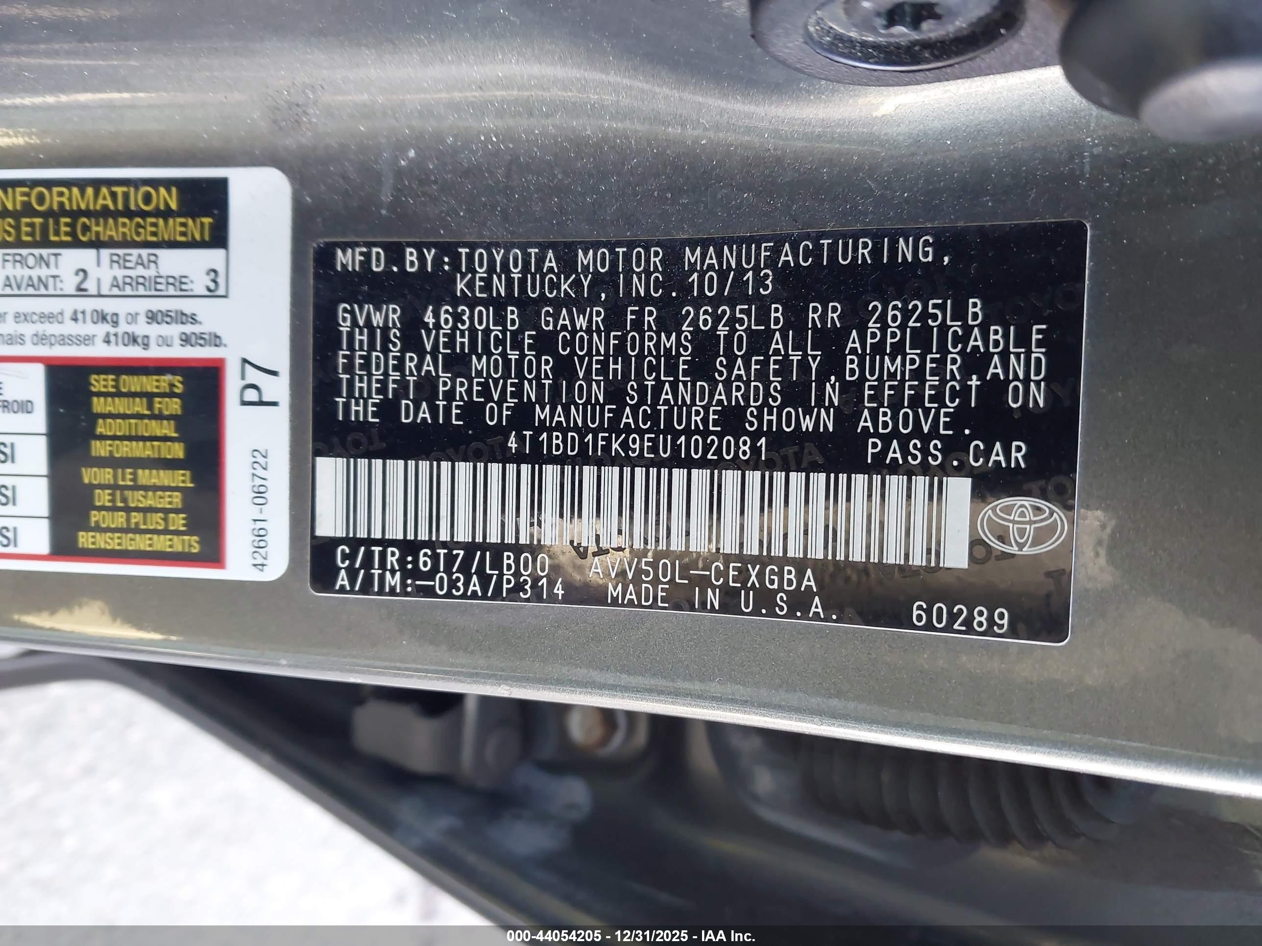 TOYOTA CAMRY image 9