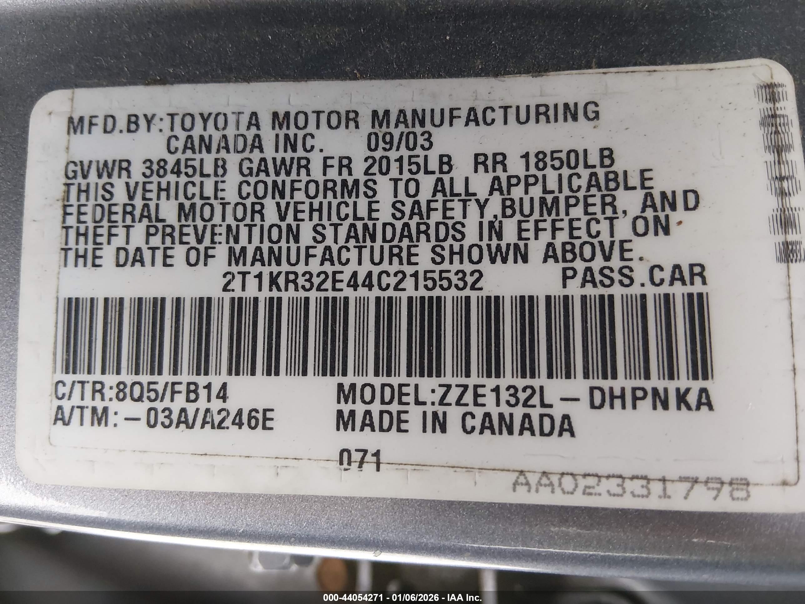 TOYOTA MATRIX image 9