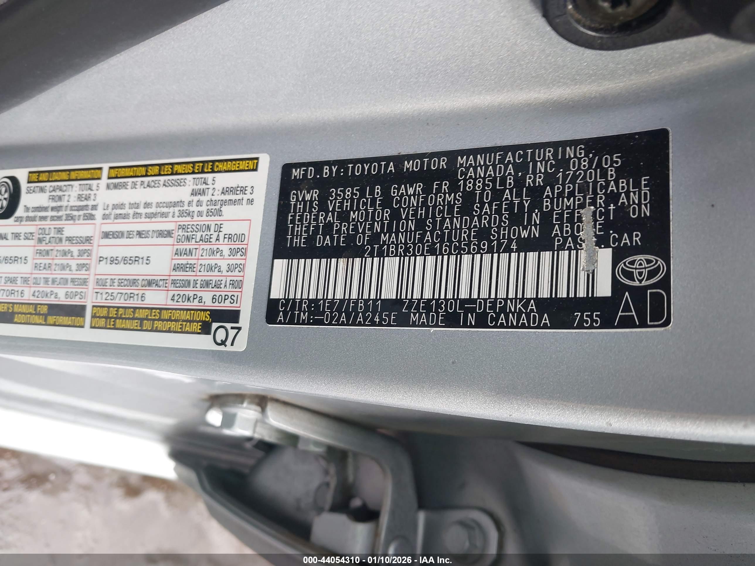TOYOTA COROLLA image 9
