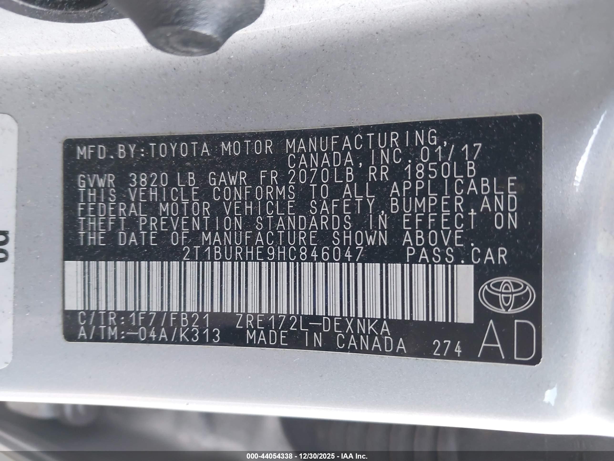 TOYOTA COROLLA image 9