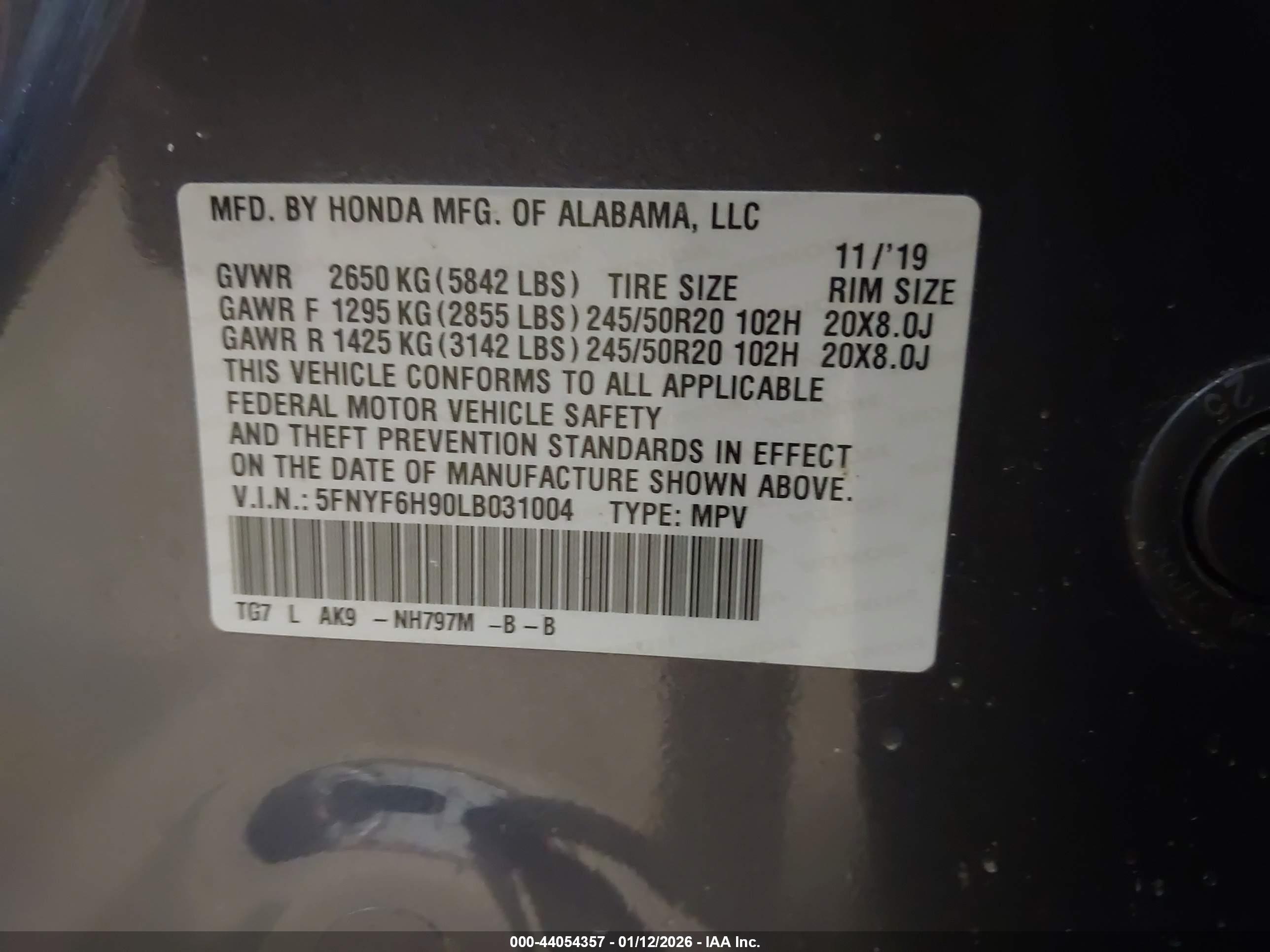 HONDA PILOT image 9