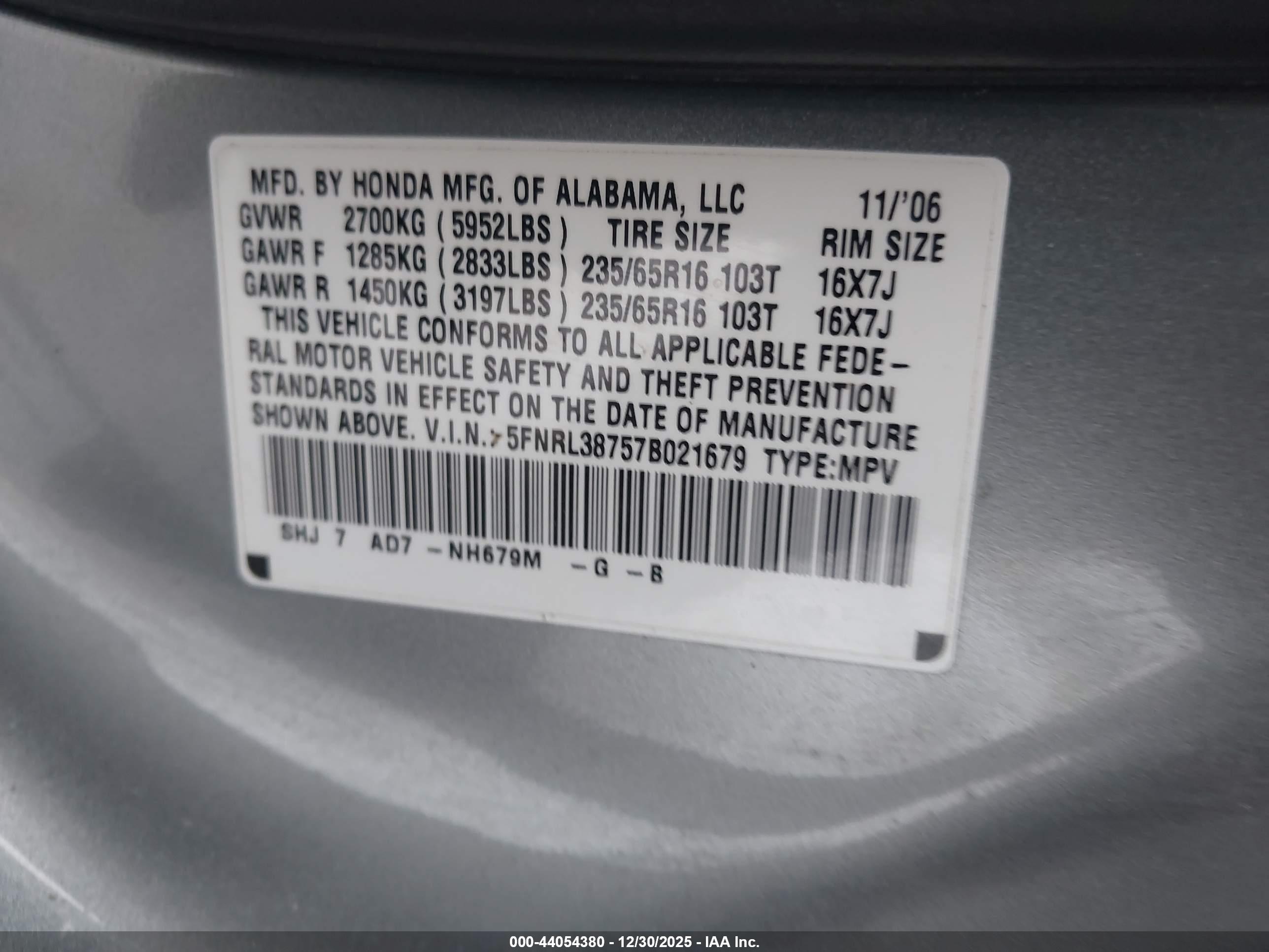 HONDA ODYSSEY image 9