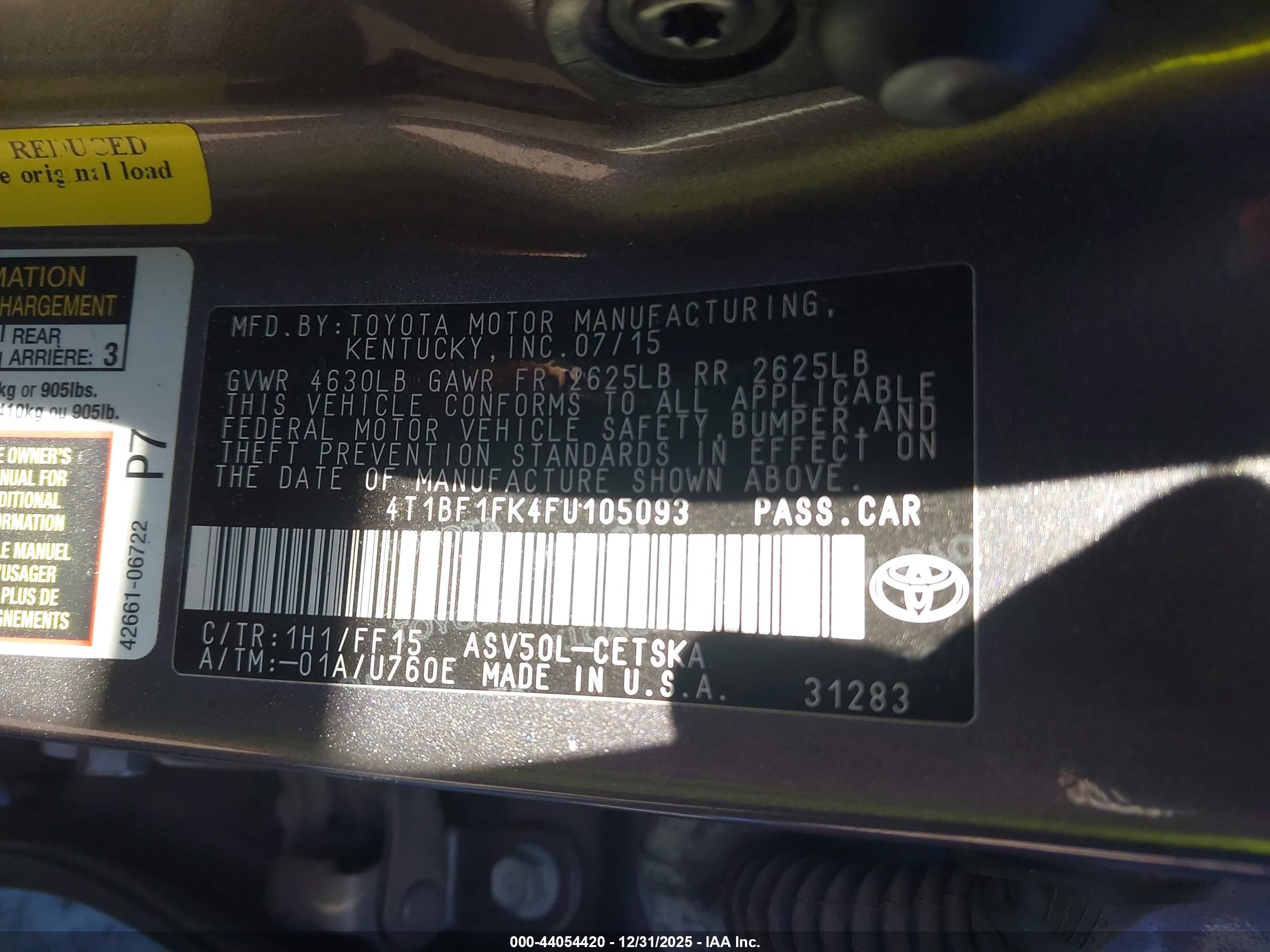 TOYOTA CAMRY image 9