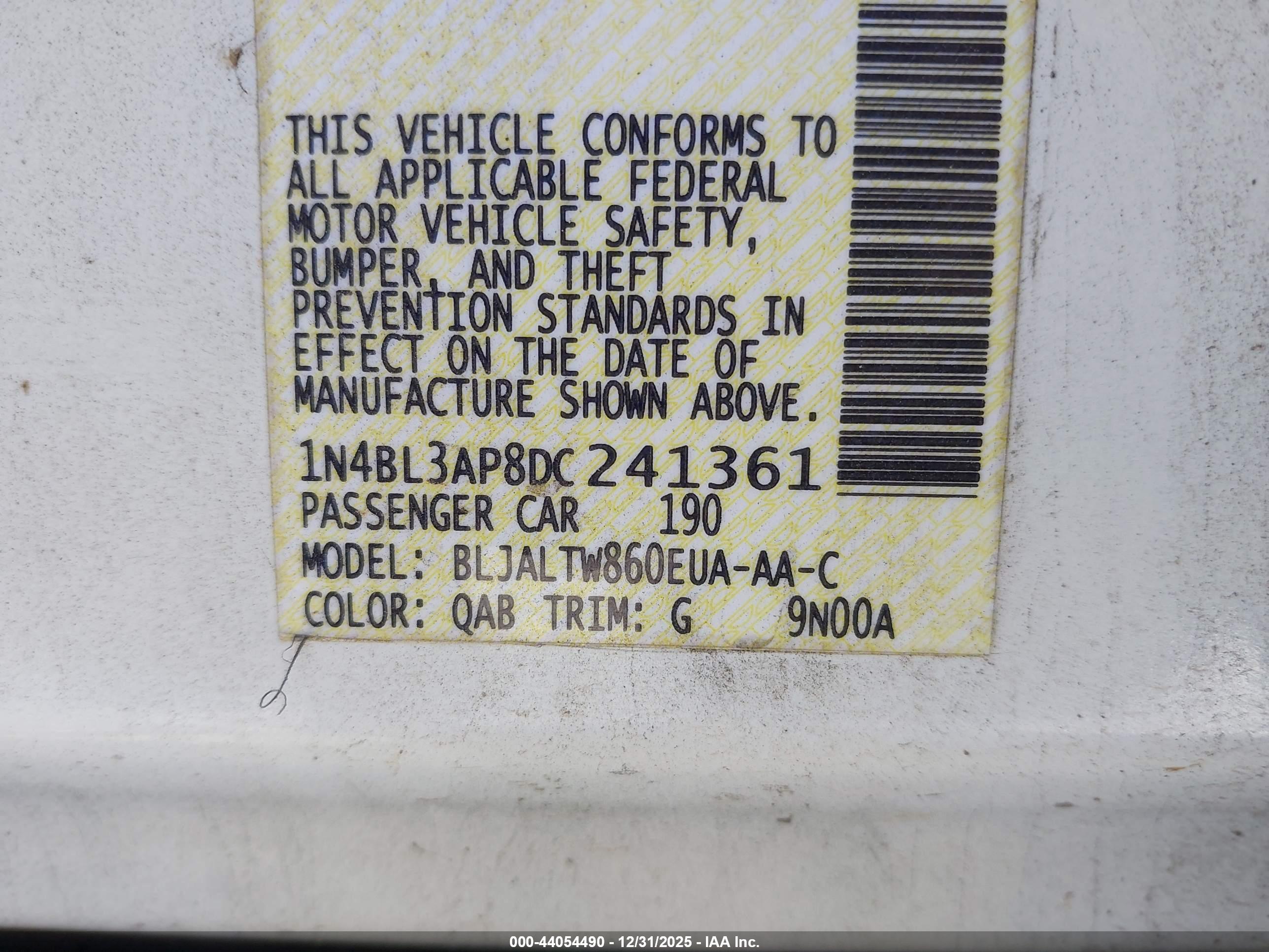 NISSAN ALTIMA image 9