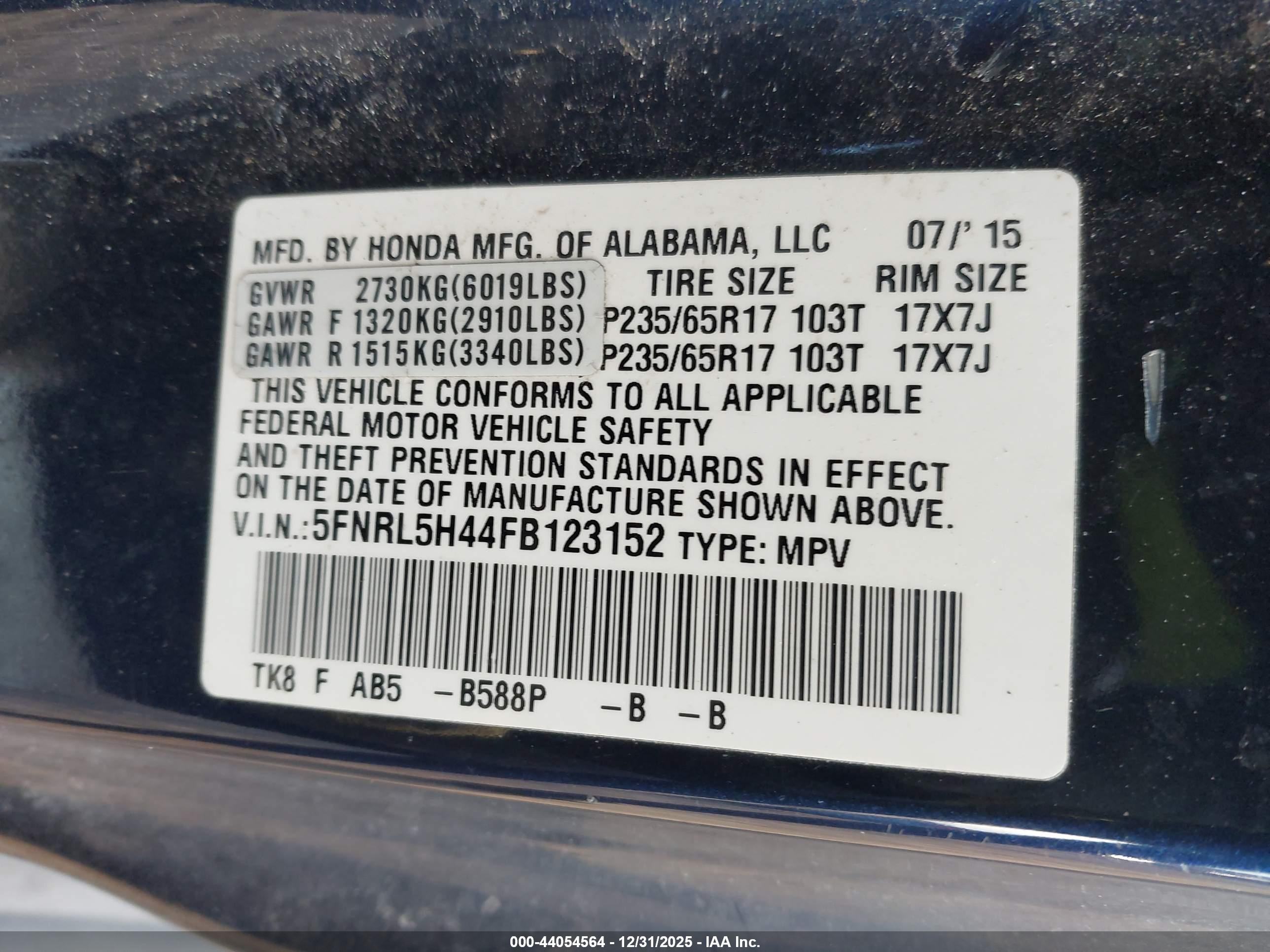 HONDA ODYSSEY image 9