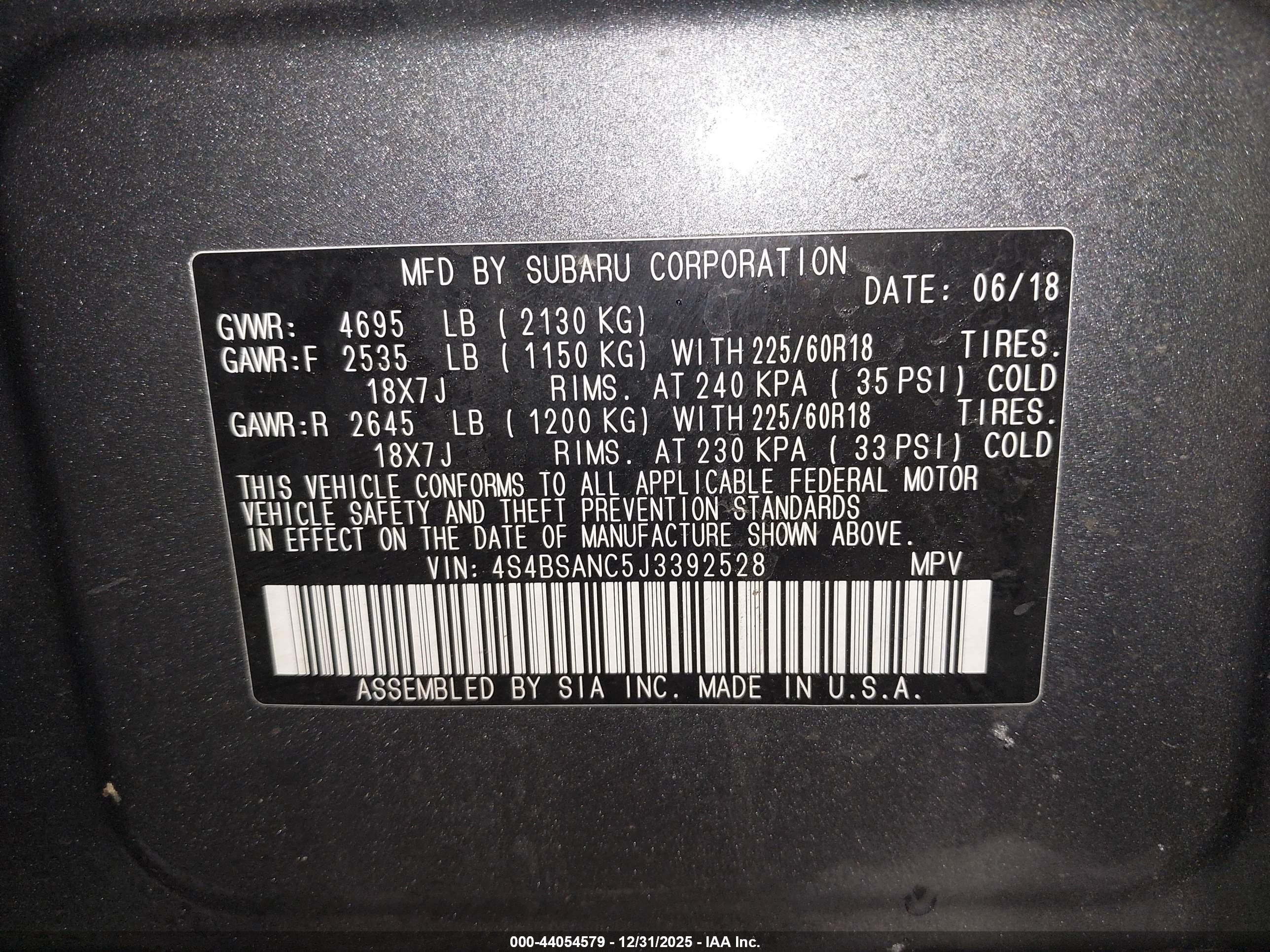 SUBARU OUTBACK image 9