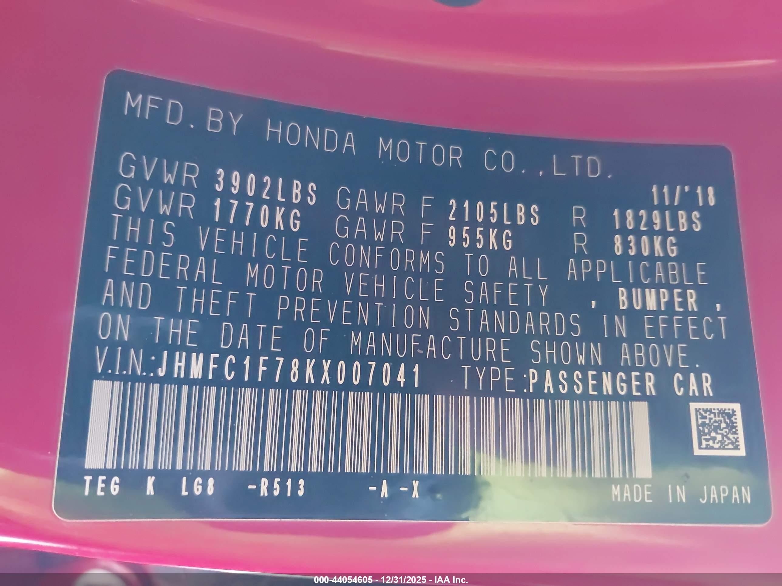 HONDA CIVIC image 9