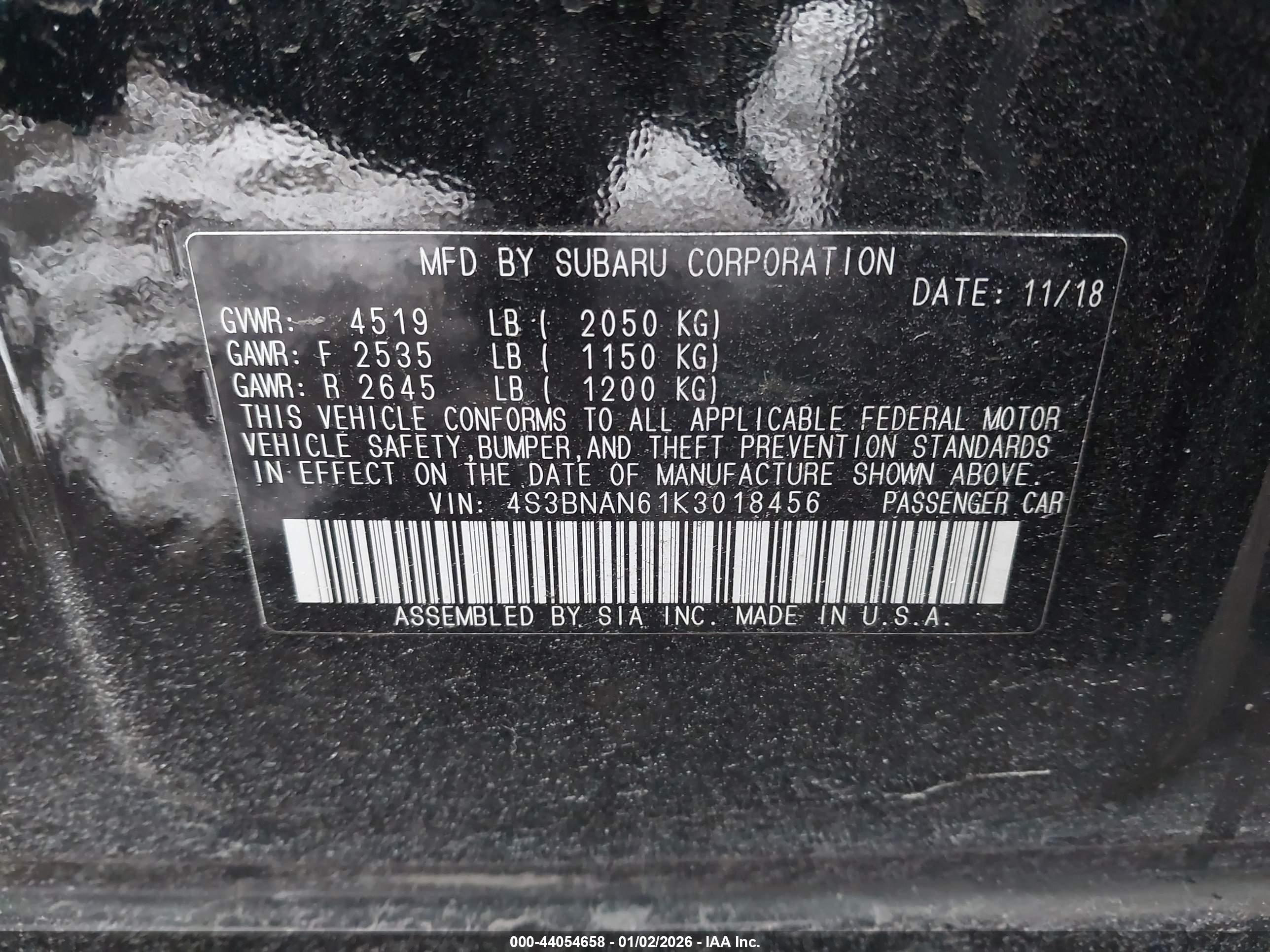 SUBARU LEGACY image 9