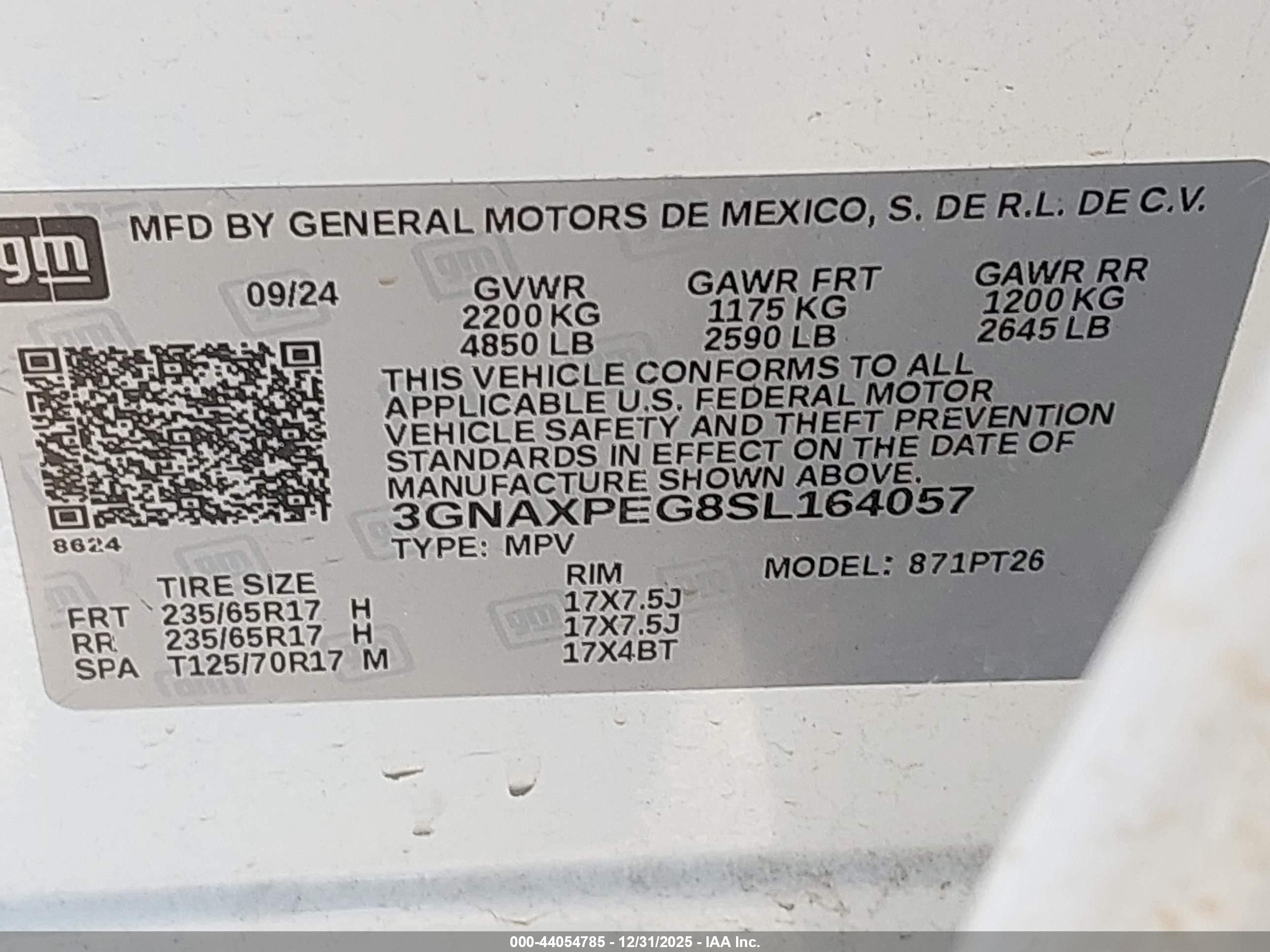 CHEVROLET EQUINOX image 9