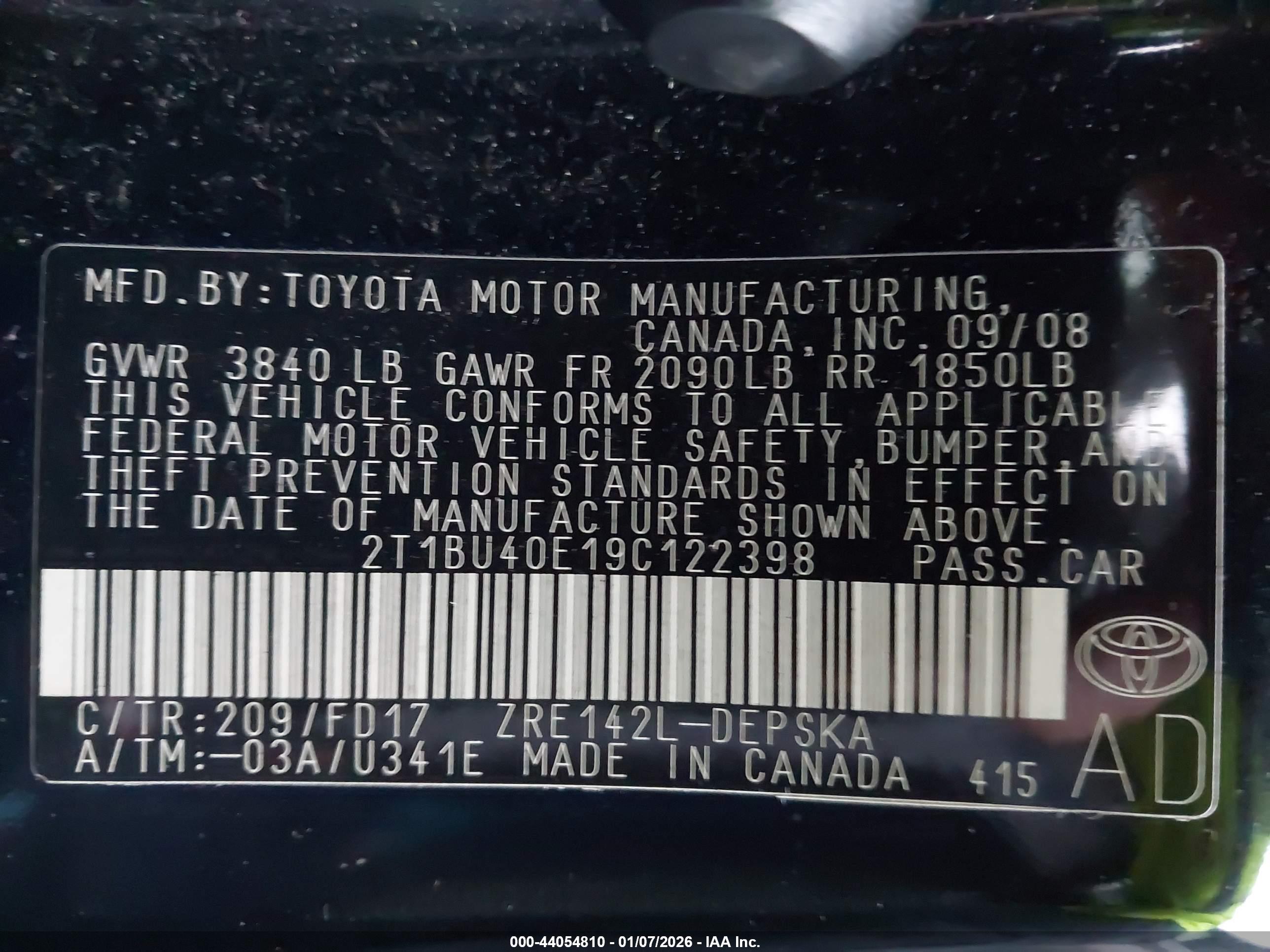 TOYOTA COROLLA image 9