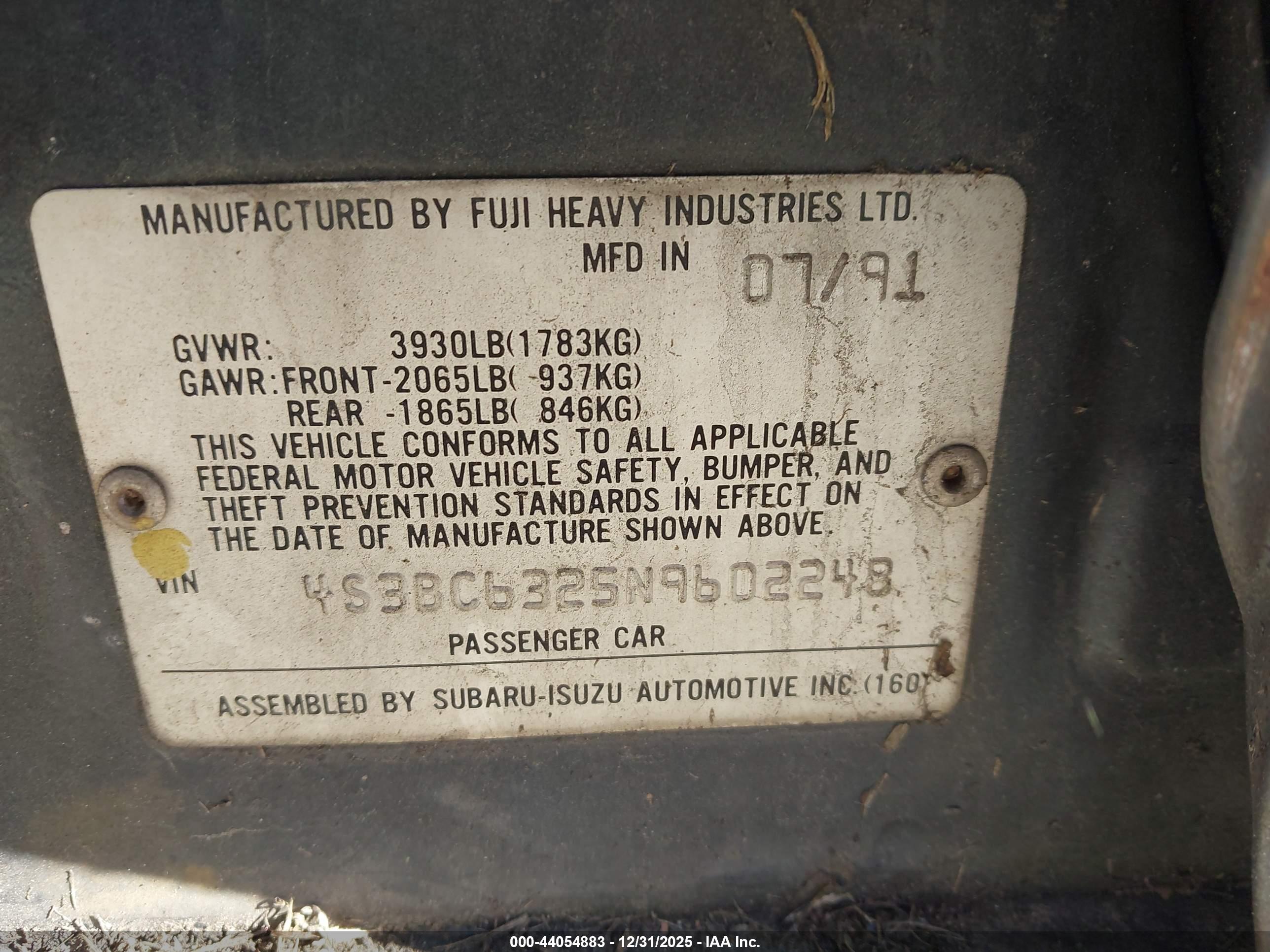 SUBARU LEGACY image 9