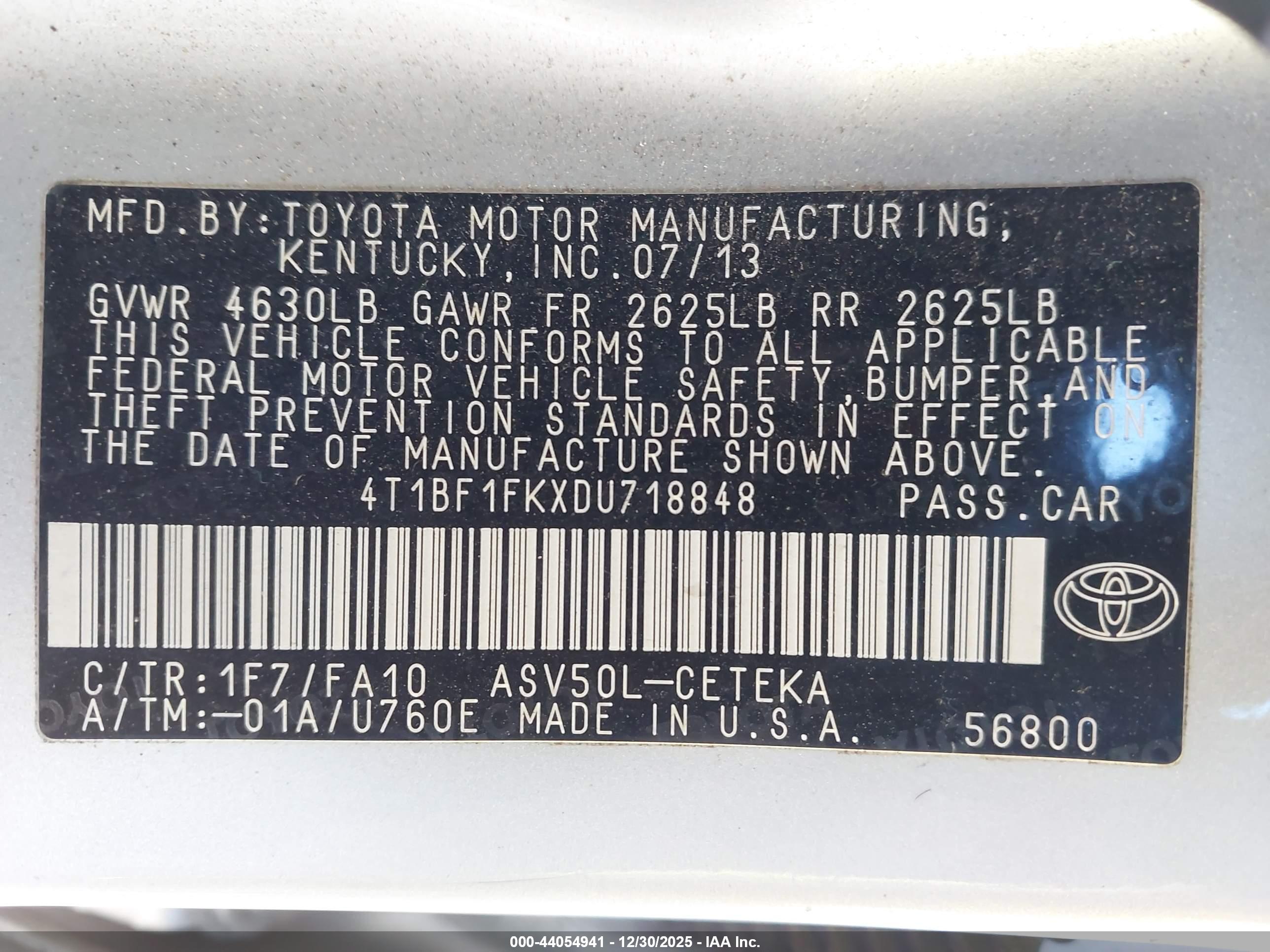 TOYOTA CAMRY image 9