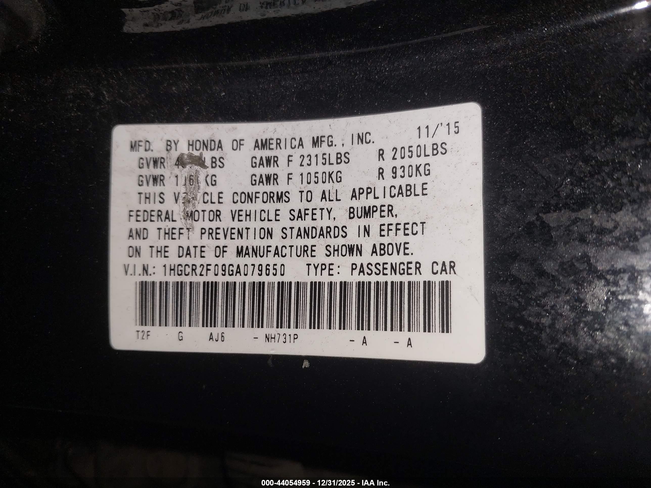 HONDA ACCORD image 9