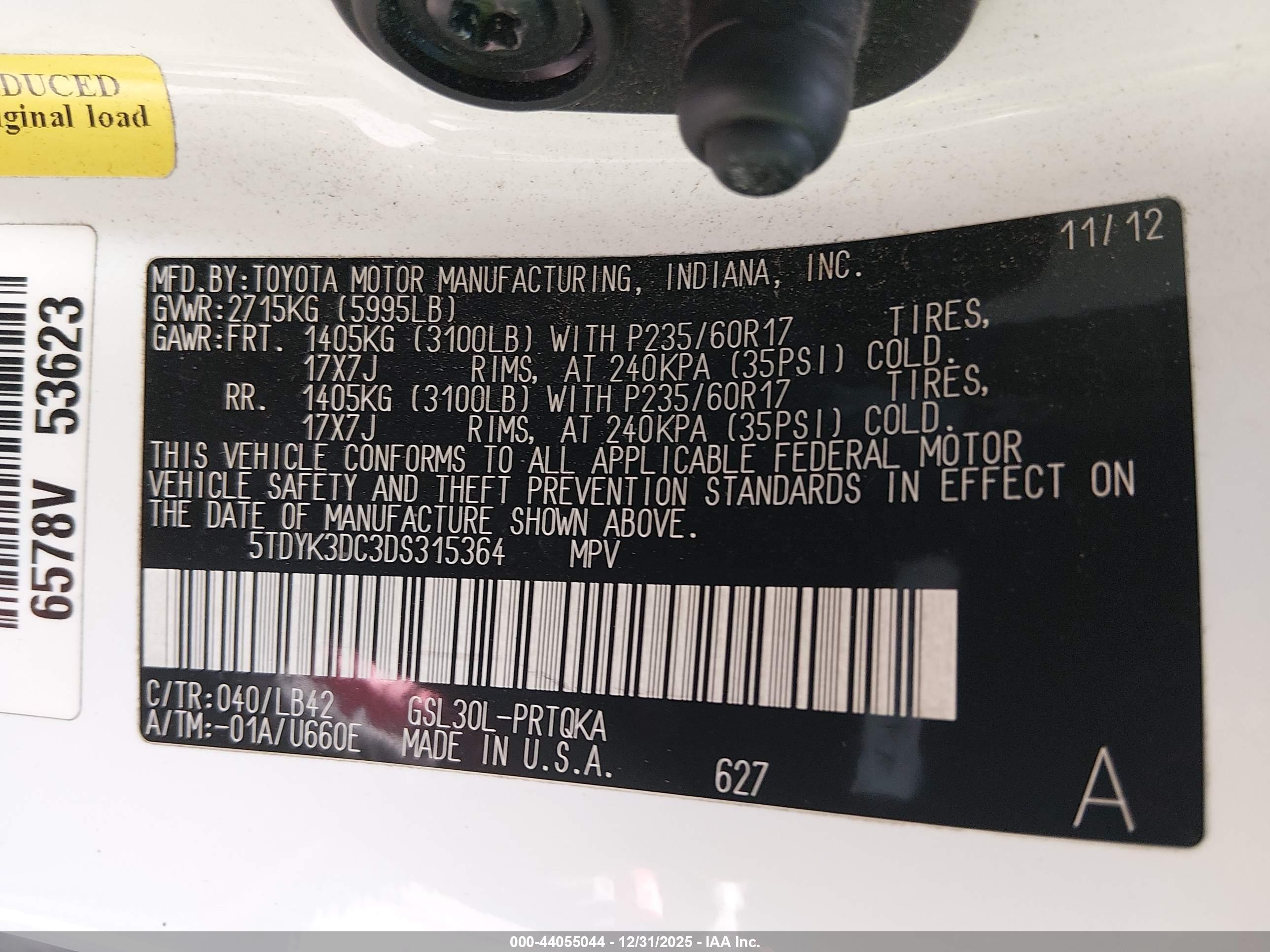 TOYOTA SIENNA image 9