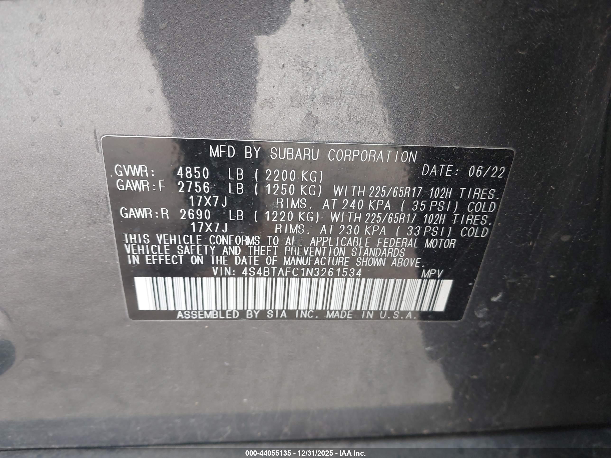 SUBARU OUTBACK image 9
