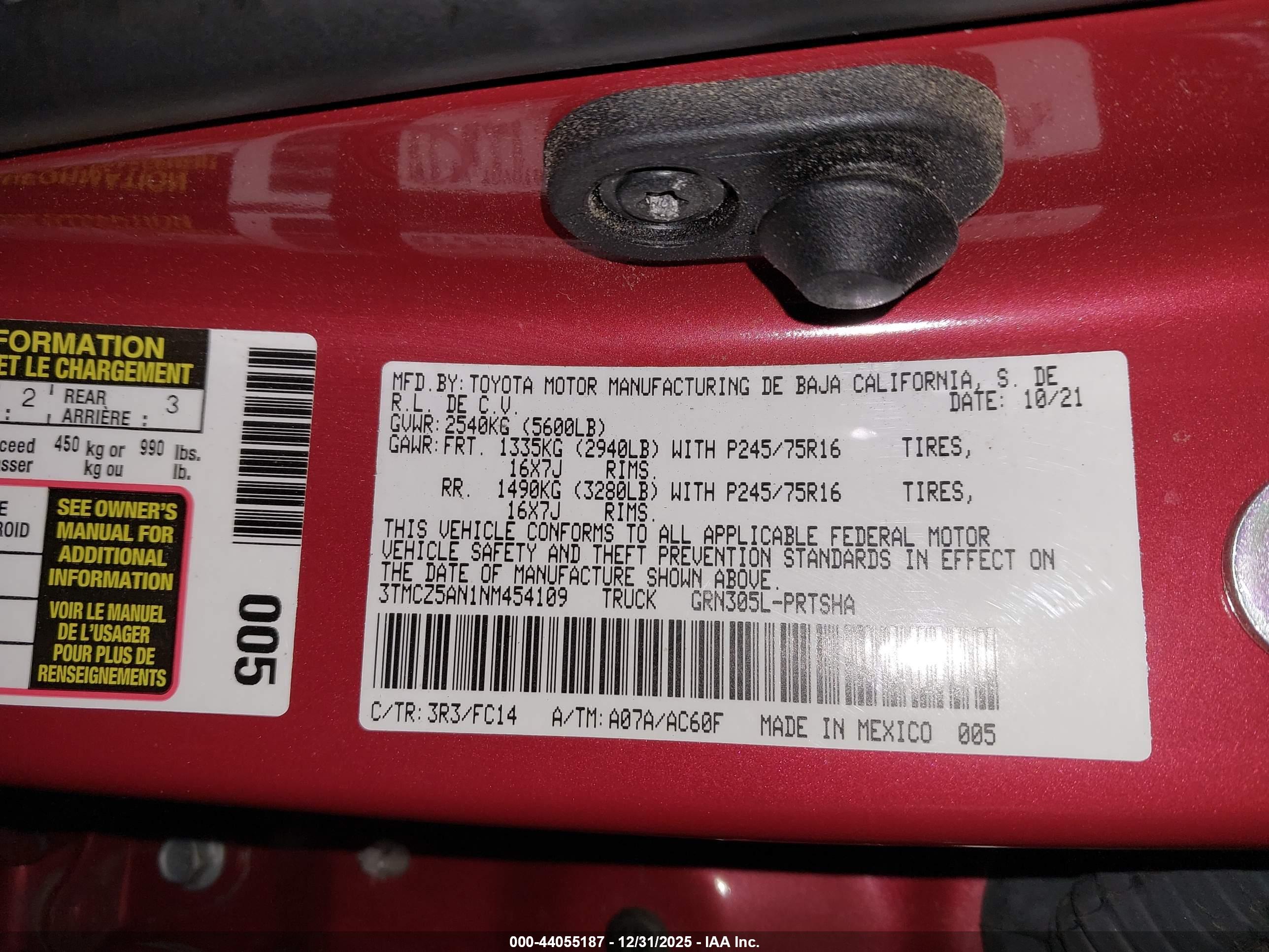 TOYOTA TACOMA image 9
