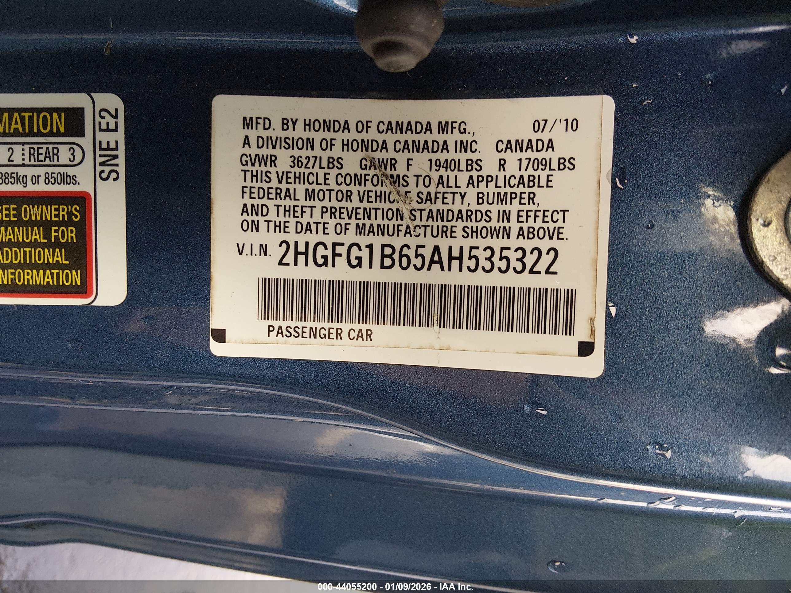 HONDA CIVIC image 9