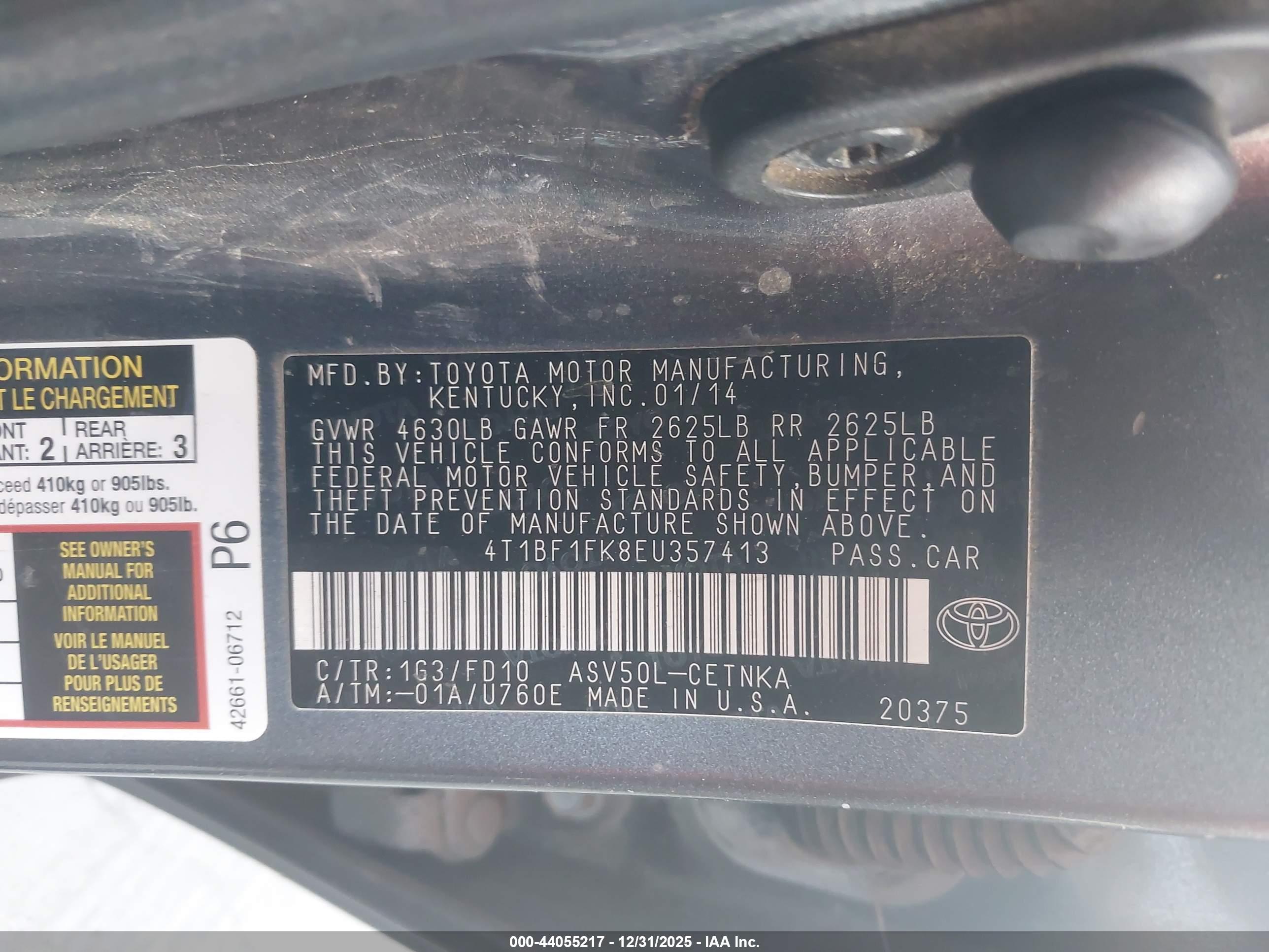 TOYOTA CAMRY image 9