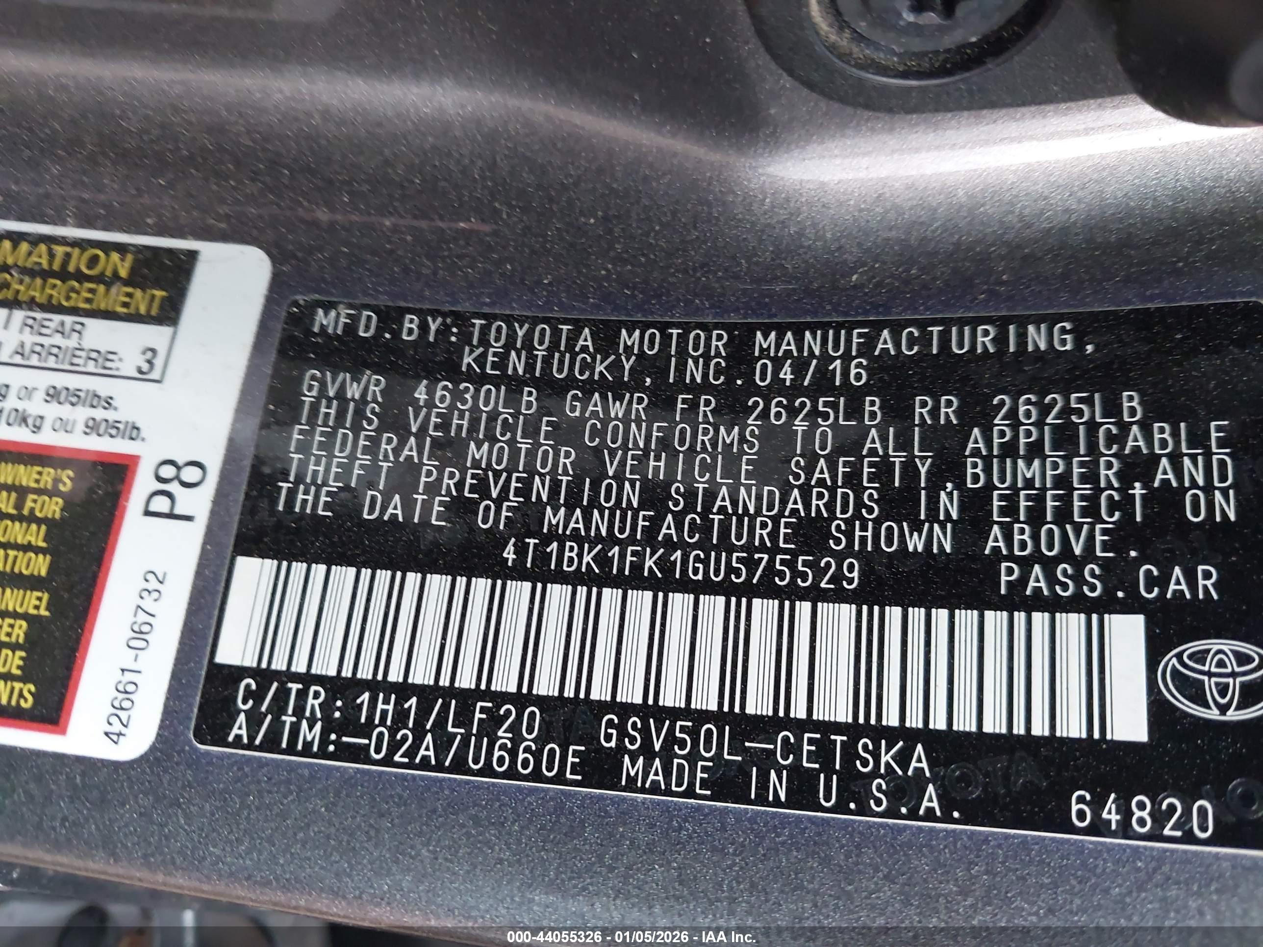 TOYOTA CAMRY image 9