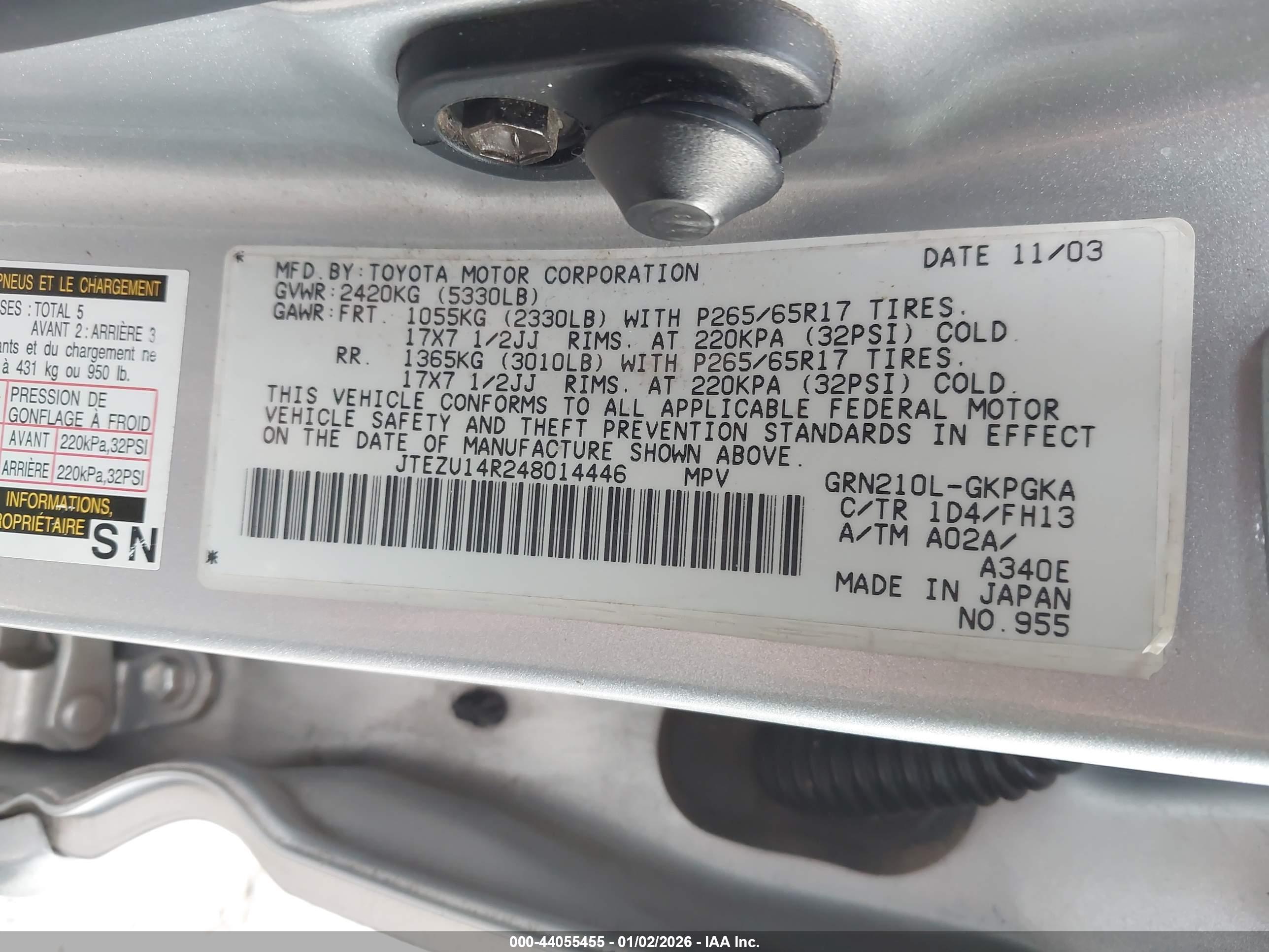TOYOTA 4RUNNER image 9