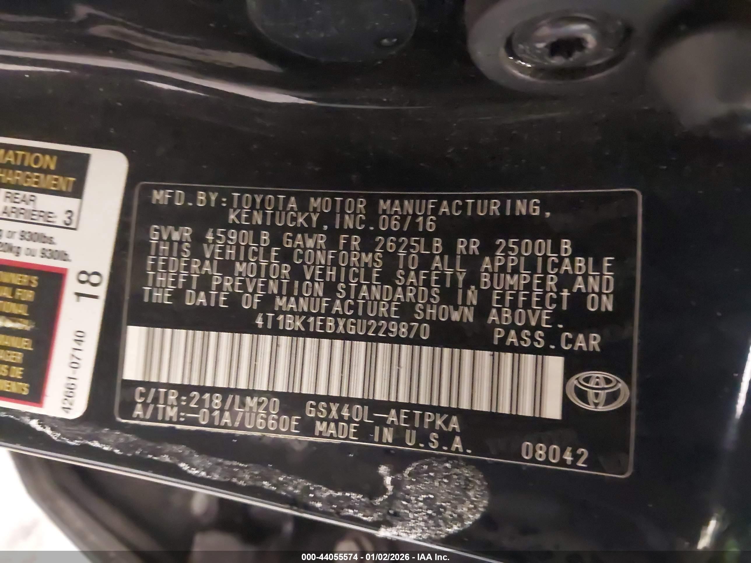 TOYOTA AVALON image 9