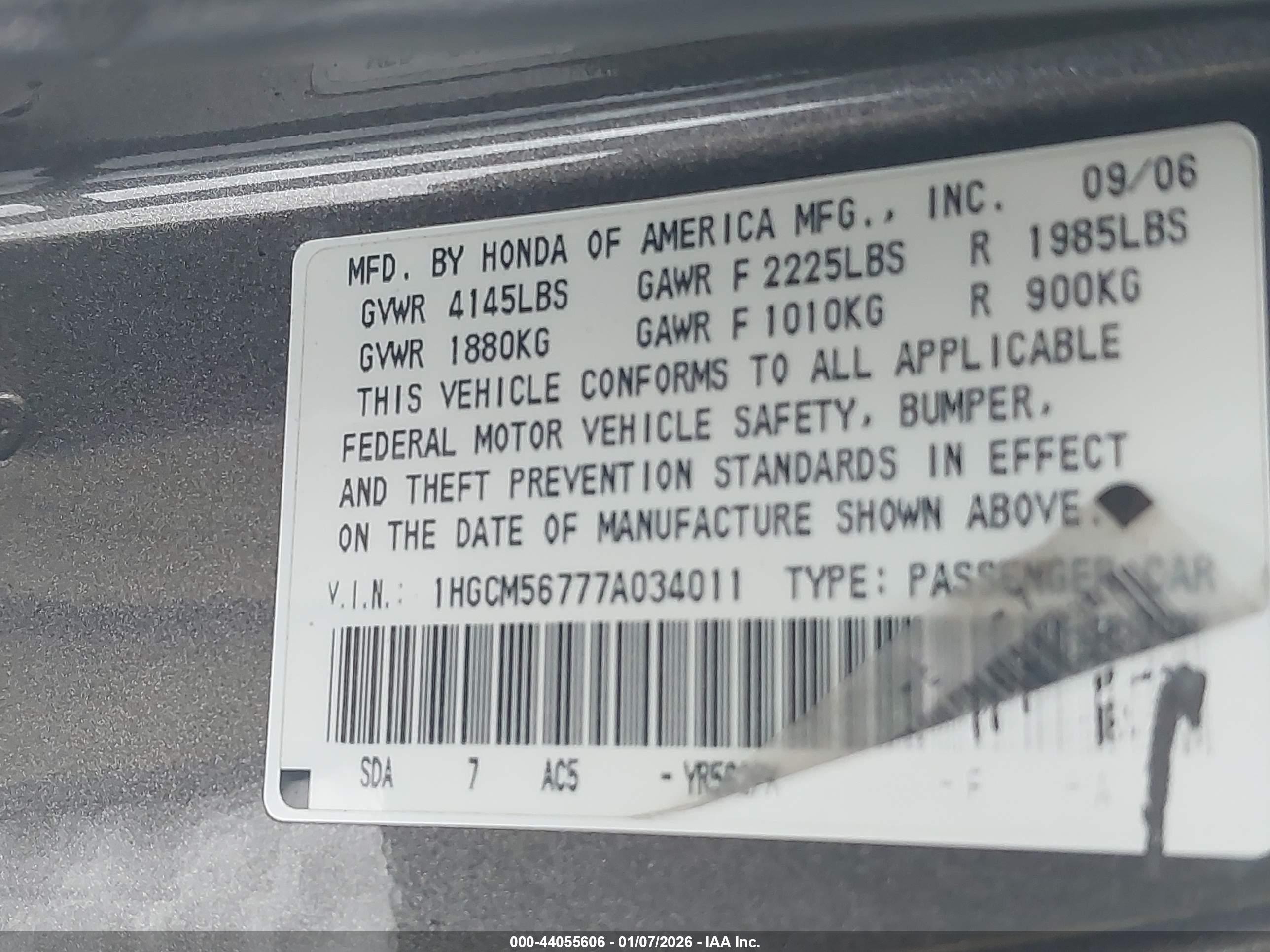 HONDA ACCORD image 9