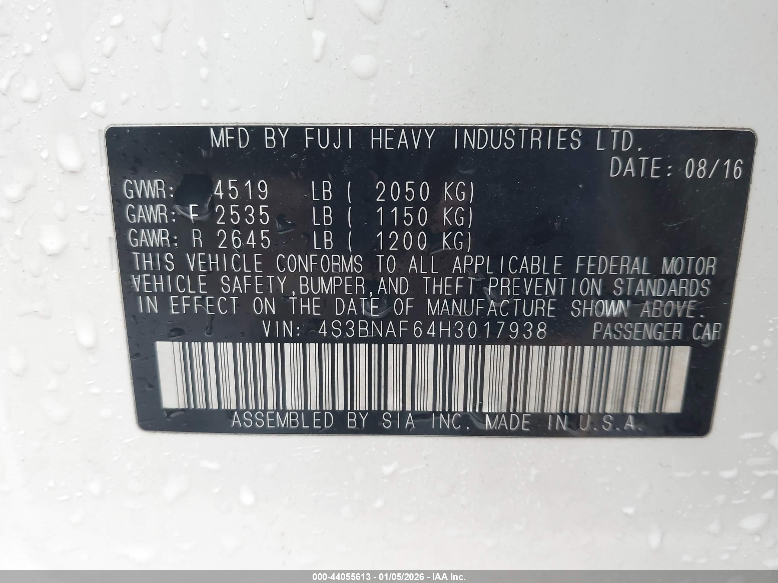 SUBARU LEGACY image 9